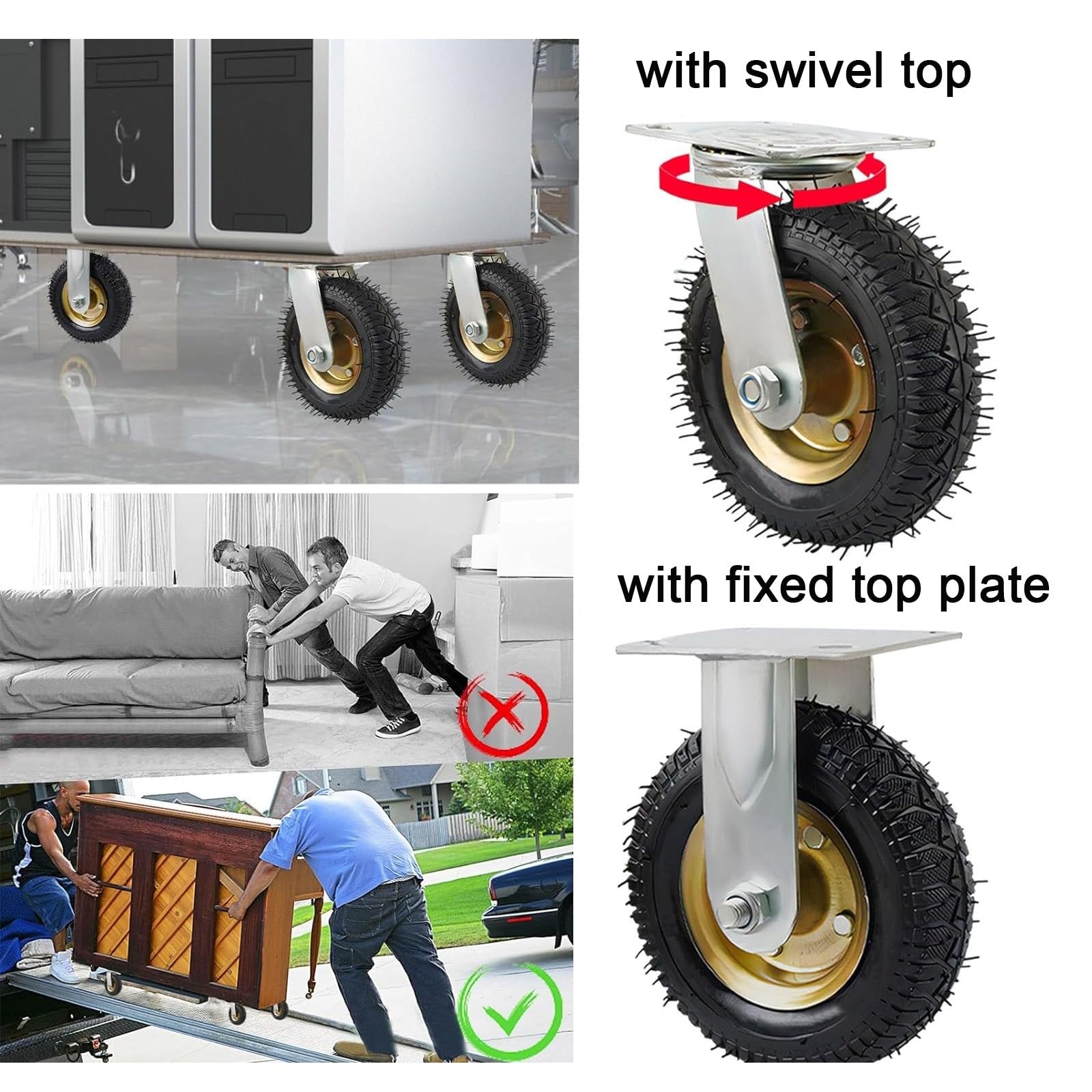 Amazon.co.jp: サイレントゴムキャスター​ DIY車輪交換キット 家具送料