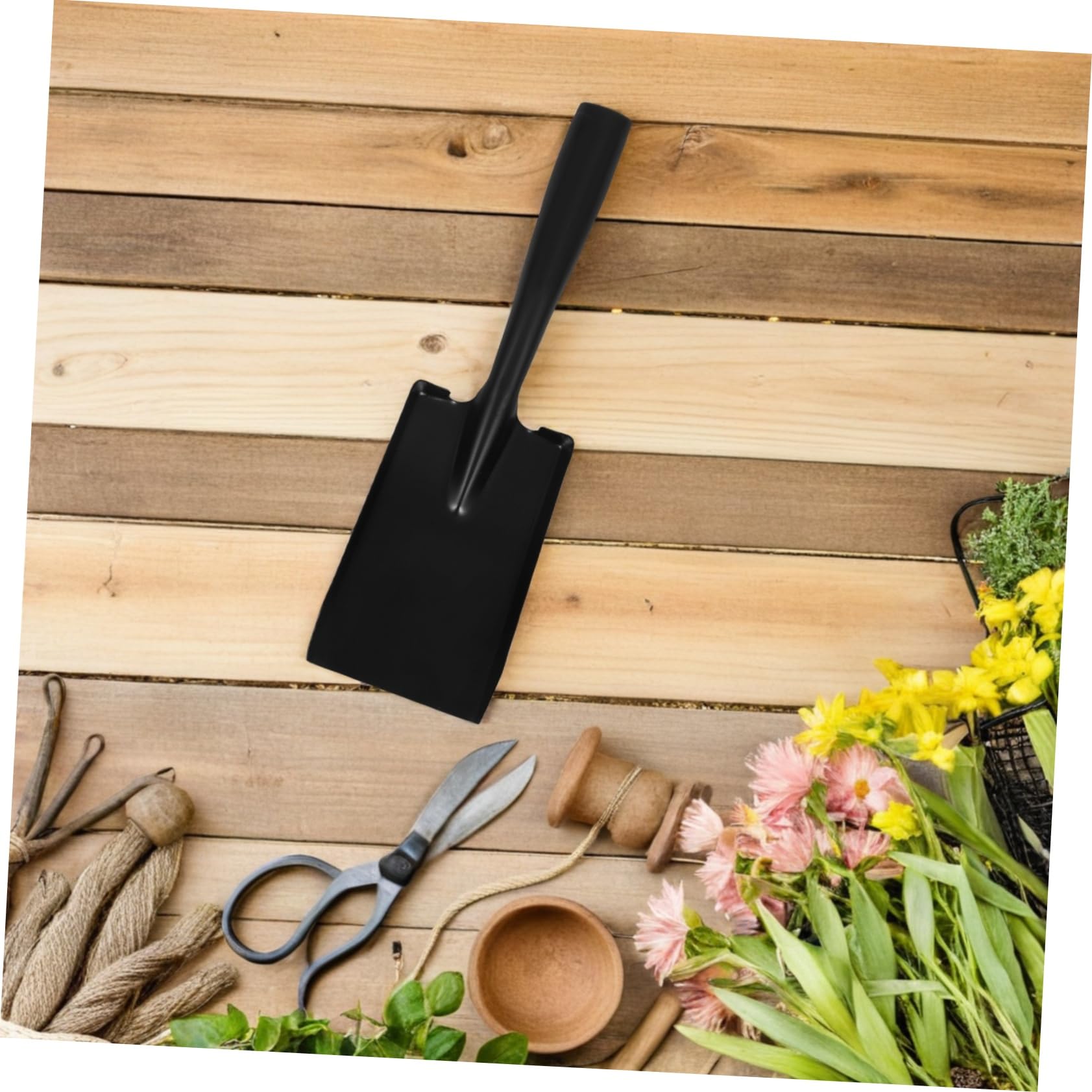 STOBAZA 5 Stück Kamin und Gartenschaufel aus Manganstahl Multifunktionale Ascheschaufel für Gartenarbeit Strandaktivitäten und Schneeräumung Leicht und Tragbar für Anfänger und Profis