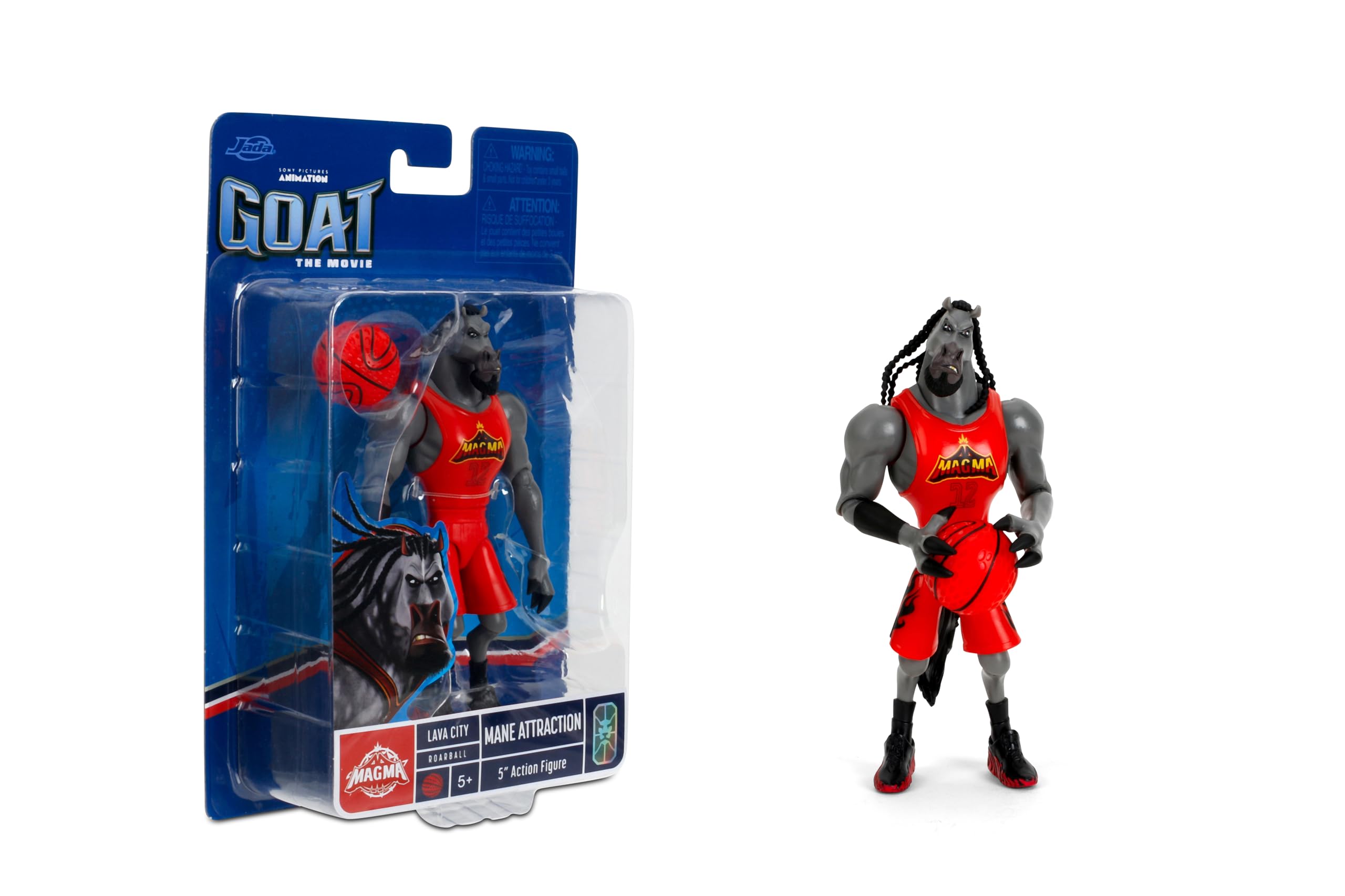 Jada Goat Mane Attraction Action Figure – 5” Scale Collectible with Roarball Accessory 5.5” Figure Toys