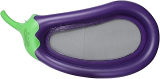 ibasenice Juguetes Adultos Pool Floats Eggplant Shaped Floating Mat Inflatable Lake Float Raft Water Lounger Giant Pool Floats Swimming Pool Floating Bed for Summer Beach Purple 190x95cm