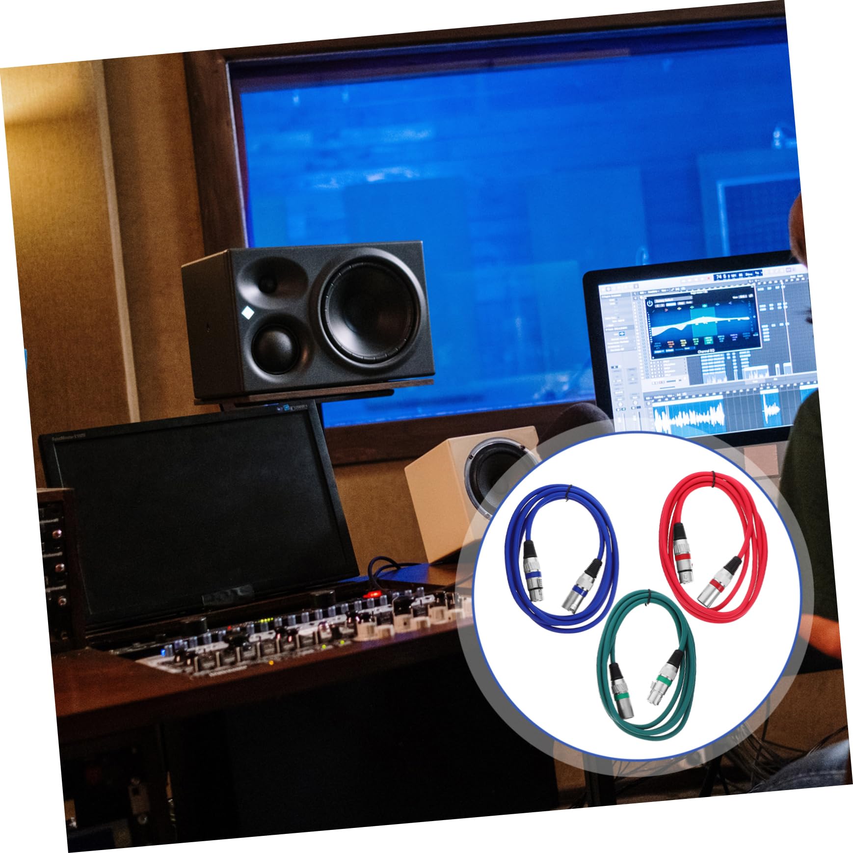 Sosoport 4 Sätze Xlr Kabel Xlr Männchen Zu Weibchen Mikrofonkabel Und Flexibles Und Langlebiges Audiokabel Für Professionelle Anwendungen 3 Stück * 4