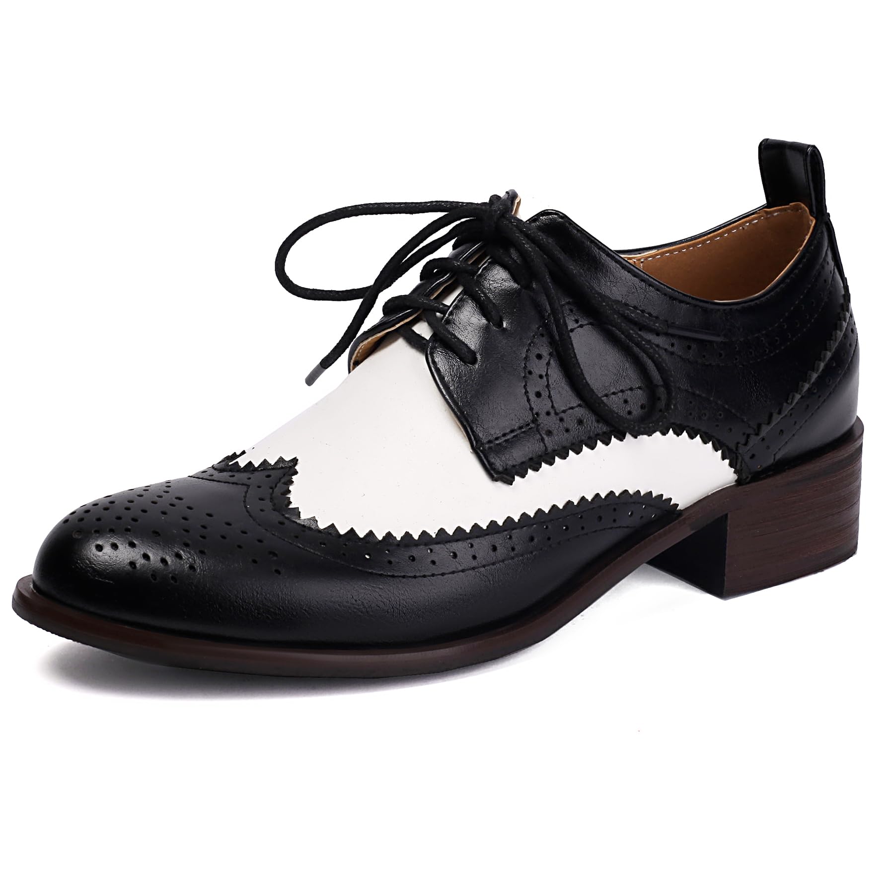 Gicoiz Oxford Derby Women Office Lace Up Men Brogue Business