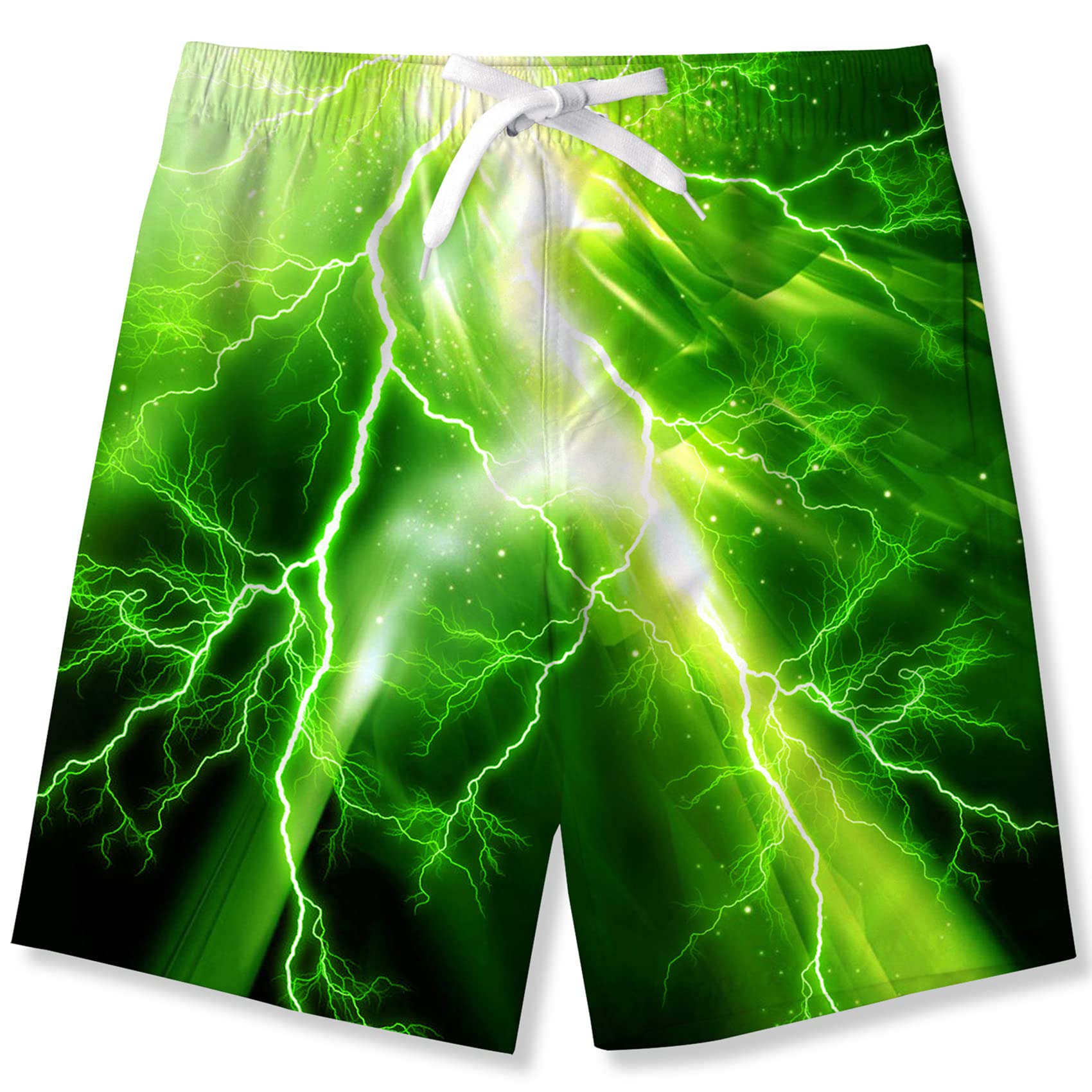 kids4ever Badehose Jungen Lustig 3D Druck Schnelltrocknend Badeshorts Kinder Sommer Strand Boardshorts Schwimmhose 6-14 Jahre
