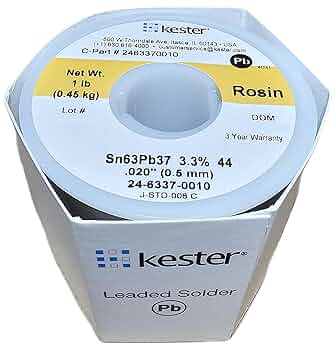 Kester 24-6337-0010 63/37-020-44-66 Wire Solder: Amazon.com