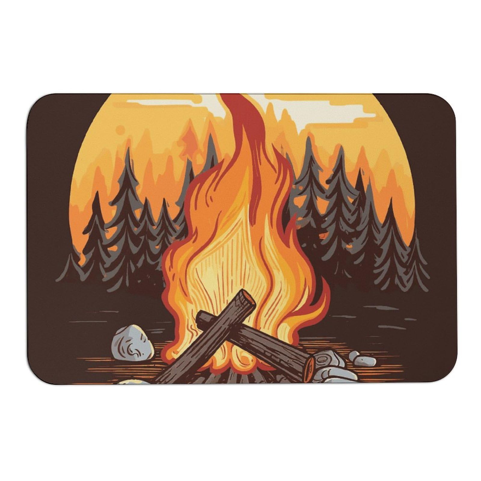 Tapis de sol en diatomées feu de camp idéal pour vos retours de randonnée