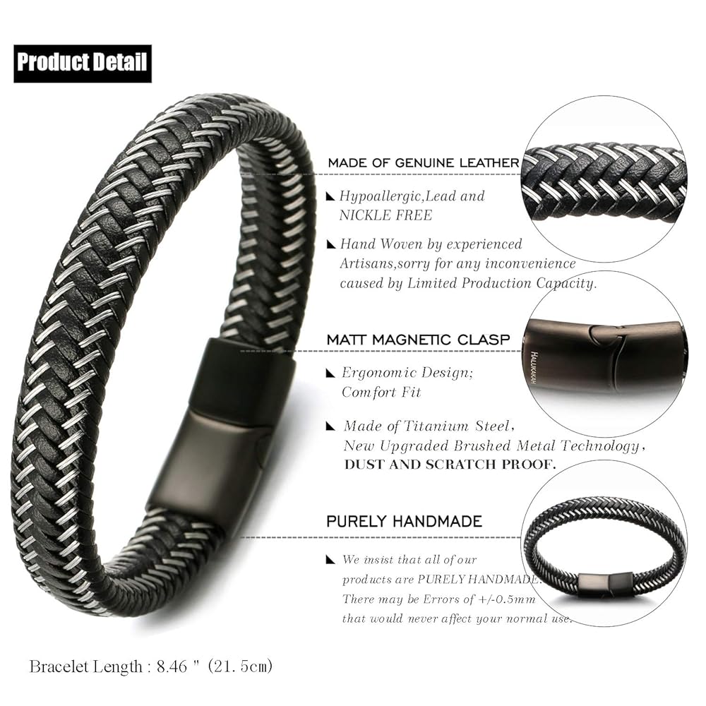 Amazon.com: Halukakah ? Jazz ? Men's Genuine Black Leather