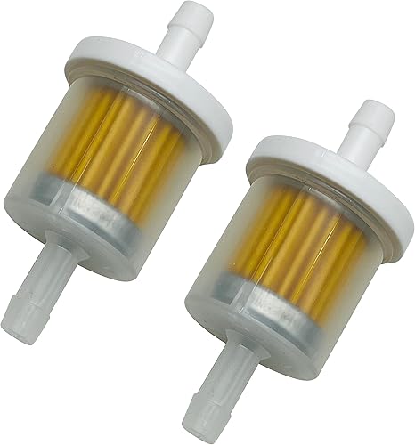 Filtro de combustible en línea de gran capacidad de 14 pulgadas, paquete de 2  Alto rendimiento de 40 micras  Compatible con Briggs Stratton 691035