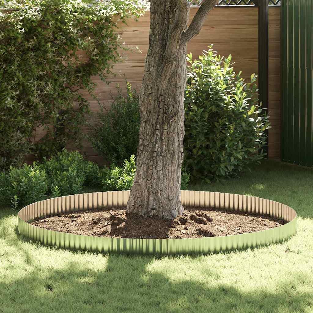 Bordure de pelouse galvanisée argentée - 1000 x 20 x 0,03 cm