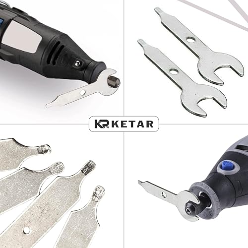 Miniatura 5 de Llave multiherramienta de 3/8 pulgadas, llave de tuerca de 0.374 in para herramienta giratoria, llave de acero inoxidable plateada para máquina de