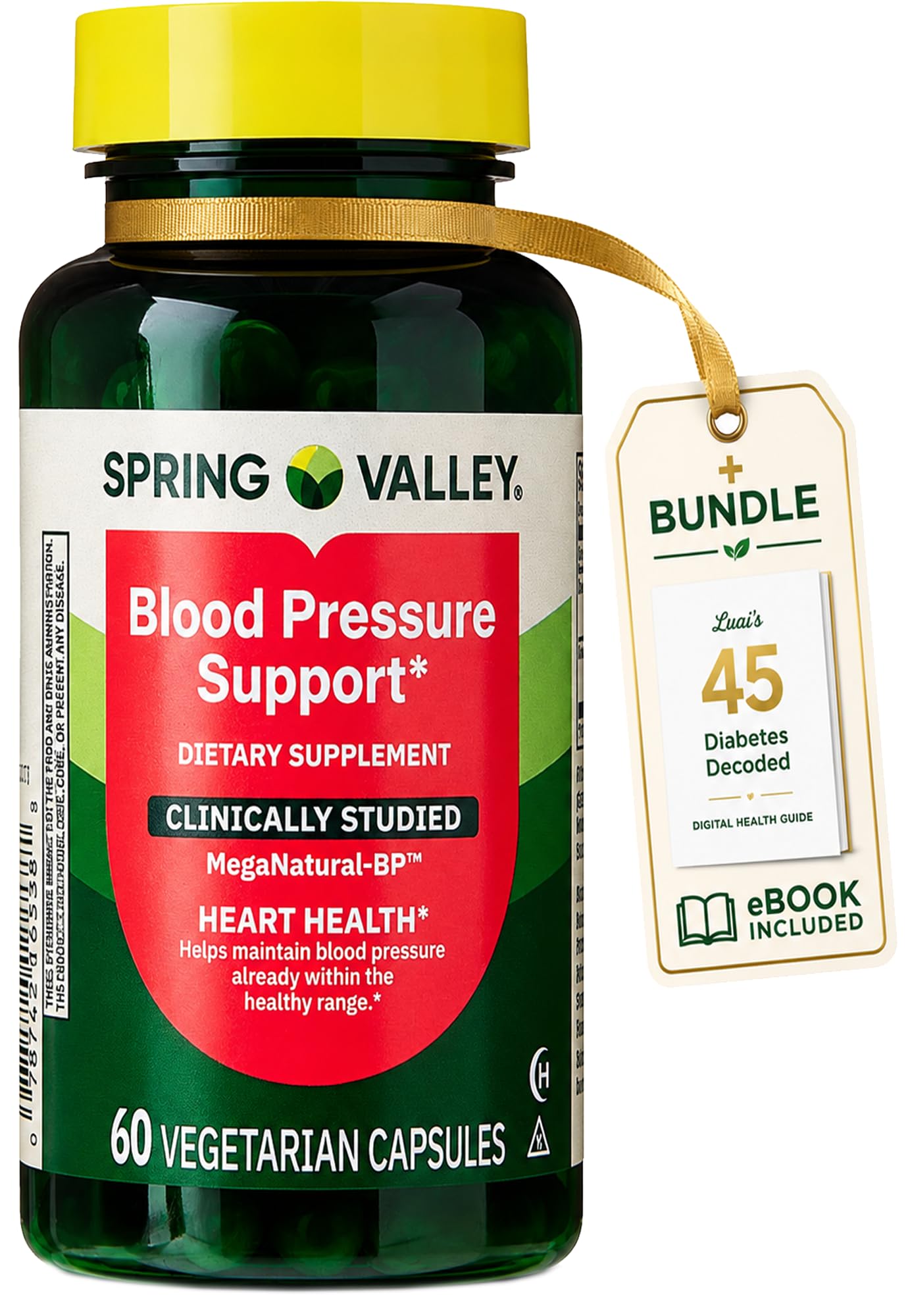 Spring Valley Blood Pressure Support, 60 Capsules. includes | from A to Zinc with LUAL|