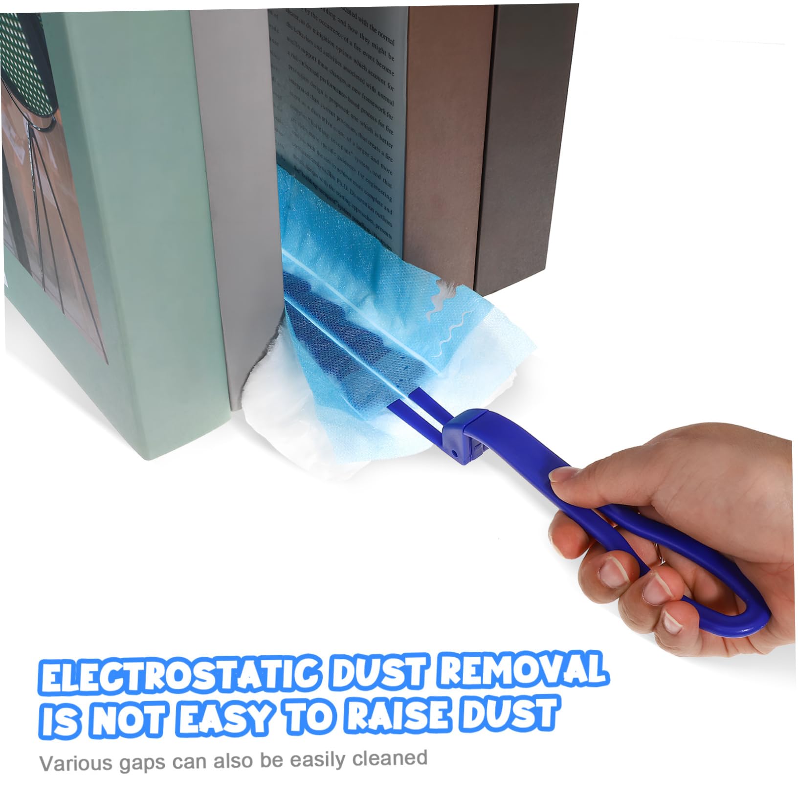 OUNONA 4juegos Duster Electroestático De Limpieza con Recambios Limpiador De Grietas para Muebles Ventanas y Coches Incluye y Mango Ergonómico