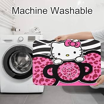 ハローキティトイレマット バスマット ホルダー 　３点　ヒョウ柄 　新品 Amazon｜トイレマット ハローキティピンクのヒョウ柄 3点セット