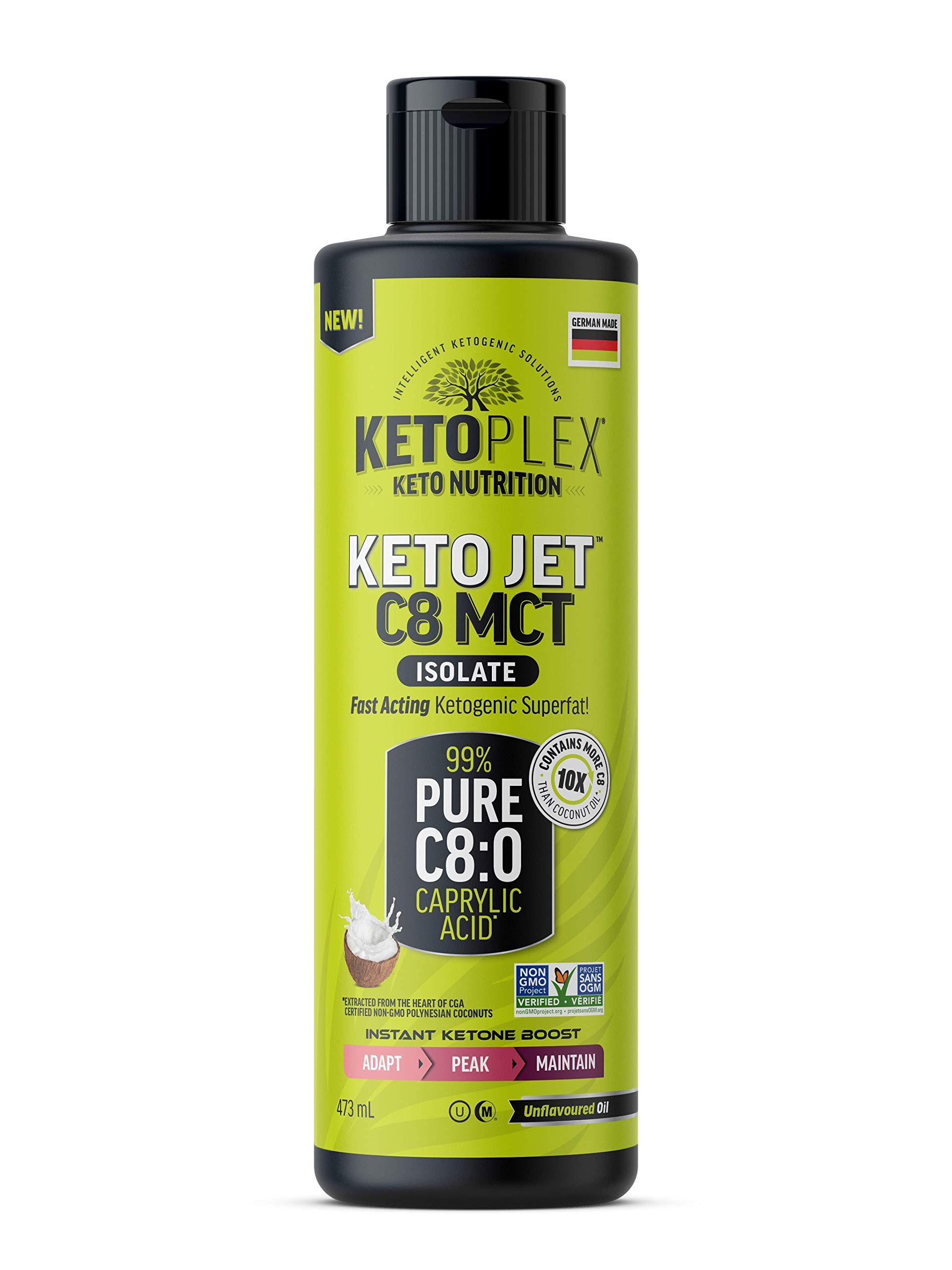 KetoJet™ C8 MCT Isolate Oil, 473 ml