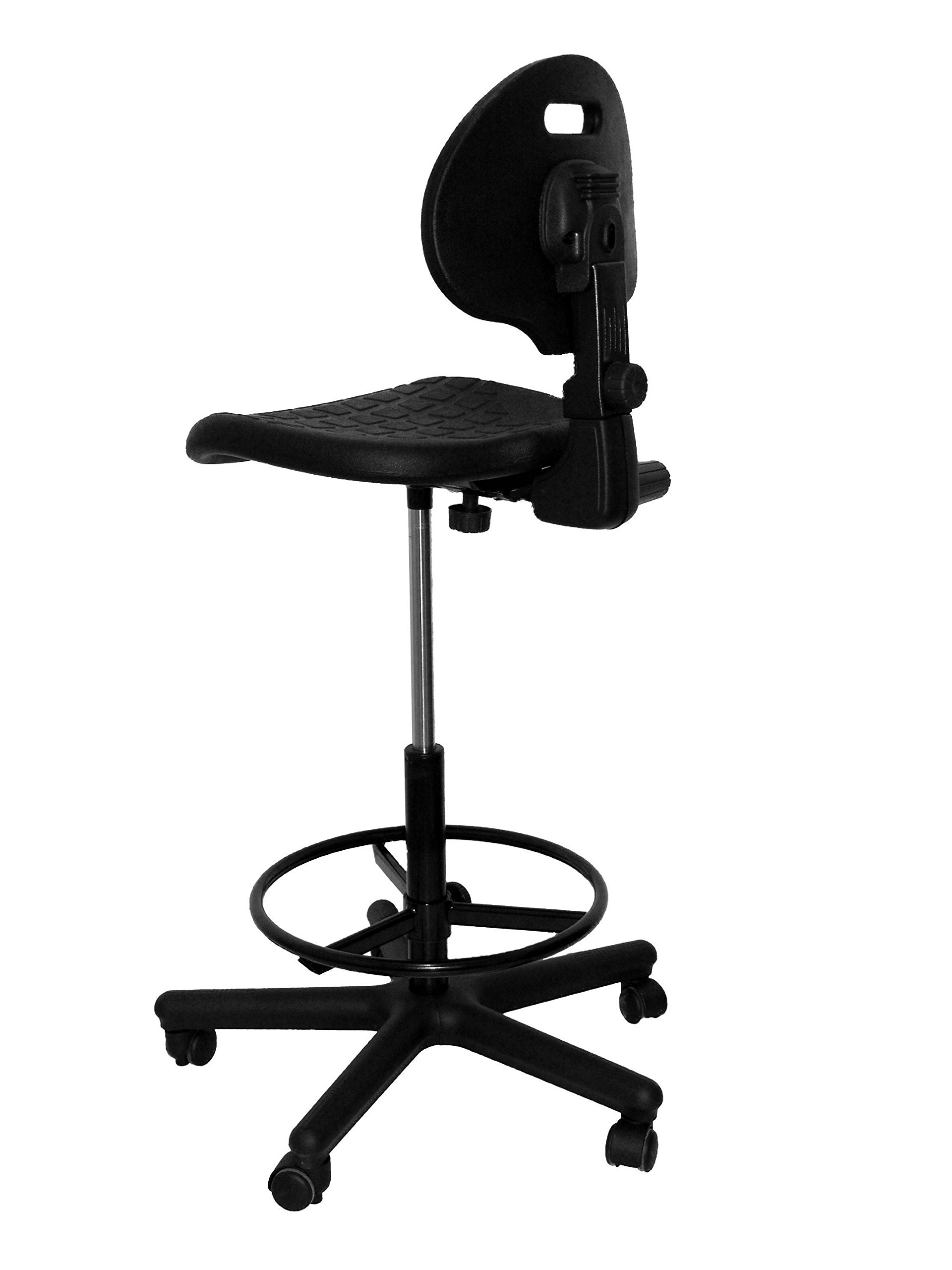 Piqueras y Crespo T31 - Taburete de Trabajo ergonómico, Giratorio y Regulable en Altura