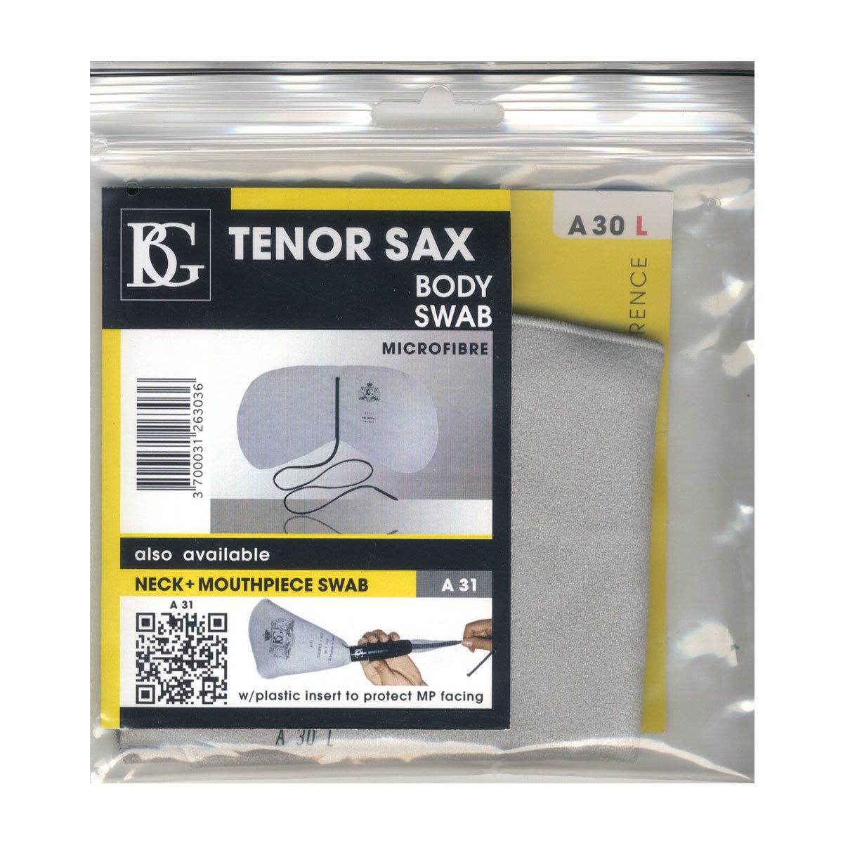 BG BODY SWAB(スワブ) テナーサクソフォーン マイクロファイバー製 A30L bme6fzu Amazon | BG (ビージー) BODY SWABテナーサクソフォーン A30L | 木