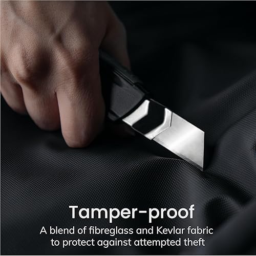 Miniatura 3 de Overade Bolsa de bicicleta segura - Waterprof, material anticorte, bloqueo de cable de 0.472 in, bloqueo de 4 dígitos