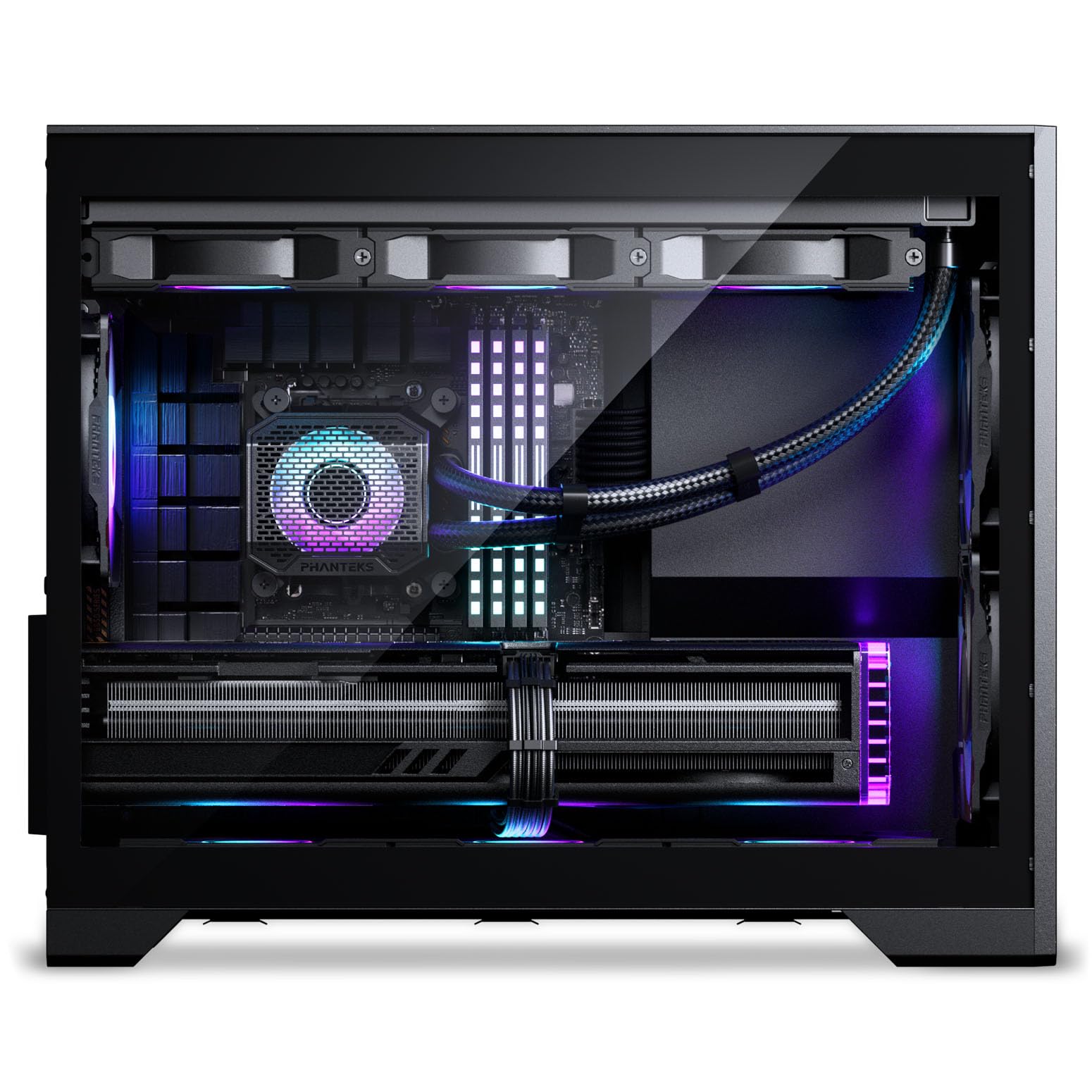 Phanteks XT M3, Case Gaming Compatto Micro-ATX, Filtro Mesh ad Elevate Prestazioni, Finestra in Vetro Temprato, 3 Ventole D-RGB da 120mm incluse, Nero