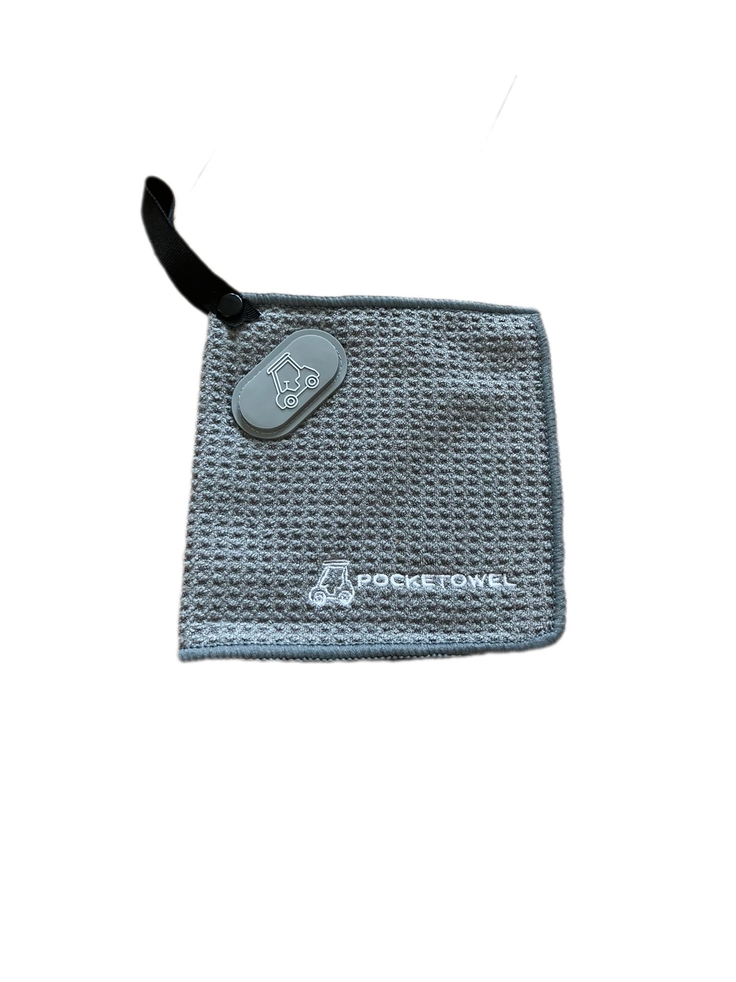 Toallas de golf magnéticas, pequeñas (gris) | Cubierta de cabeza de hierro