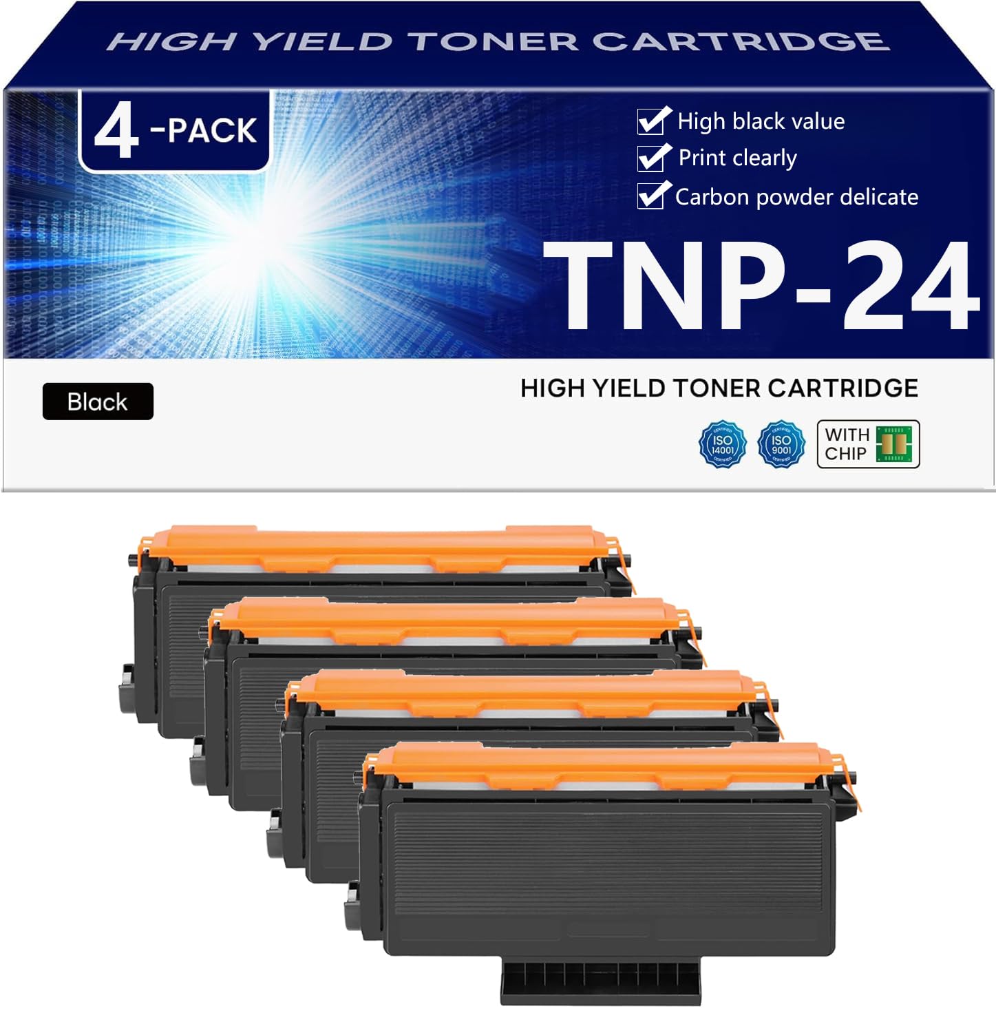 Cartuccia Toner ad alta Capacità TNP-24 Compatibile per Konica Minolta - bizhub 20 20P Stampante, 8000 Pagine