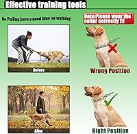 Vista 4 de Collar de entrenamiento para perros, collar ajustable para perros con hebilla de liberación rápida, collar sin tirones para perros pequeños