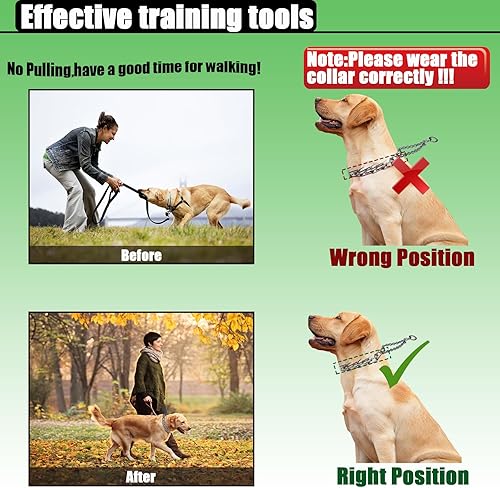 Miniatura 4 de Collar de entrenamiento para perros, collar ajustable para perros con hebilla de liberación rápida, collar sin tirones para perros pequeños,