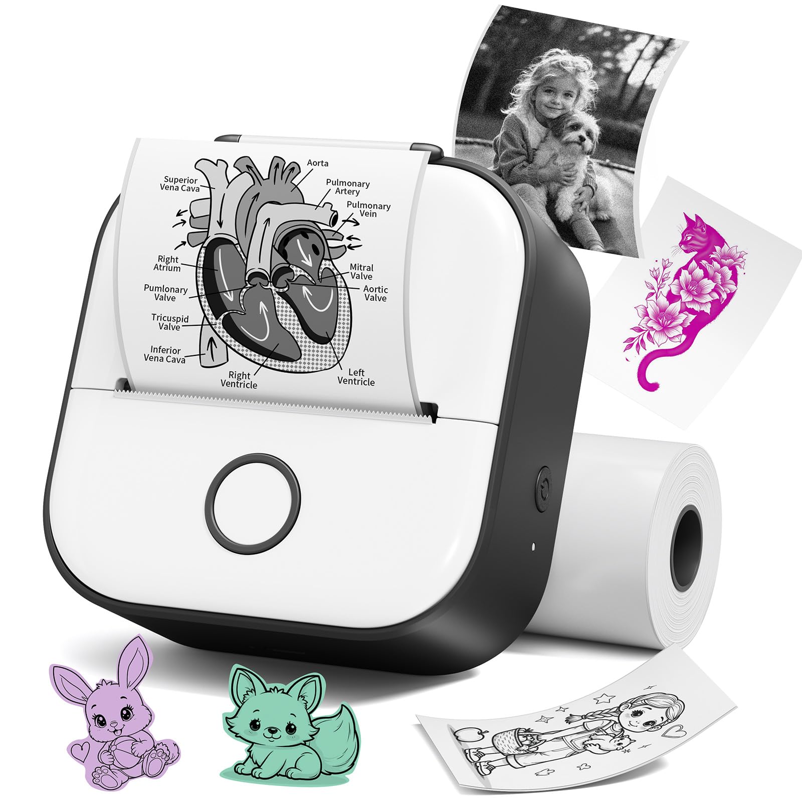 Amazon.co.jp: サーマルプリンタースマホ専用 Phomemo T02 ミニ