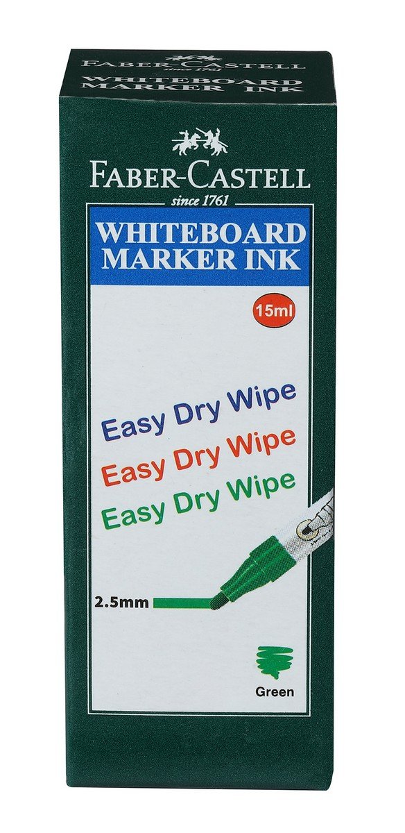 Faber-Castell Whiteboard Marker Refill Ink - 15ml (Green)-image-19