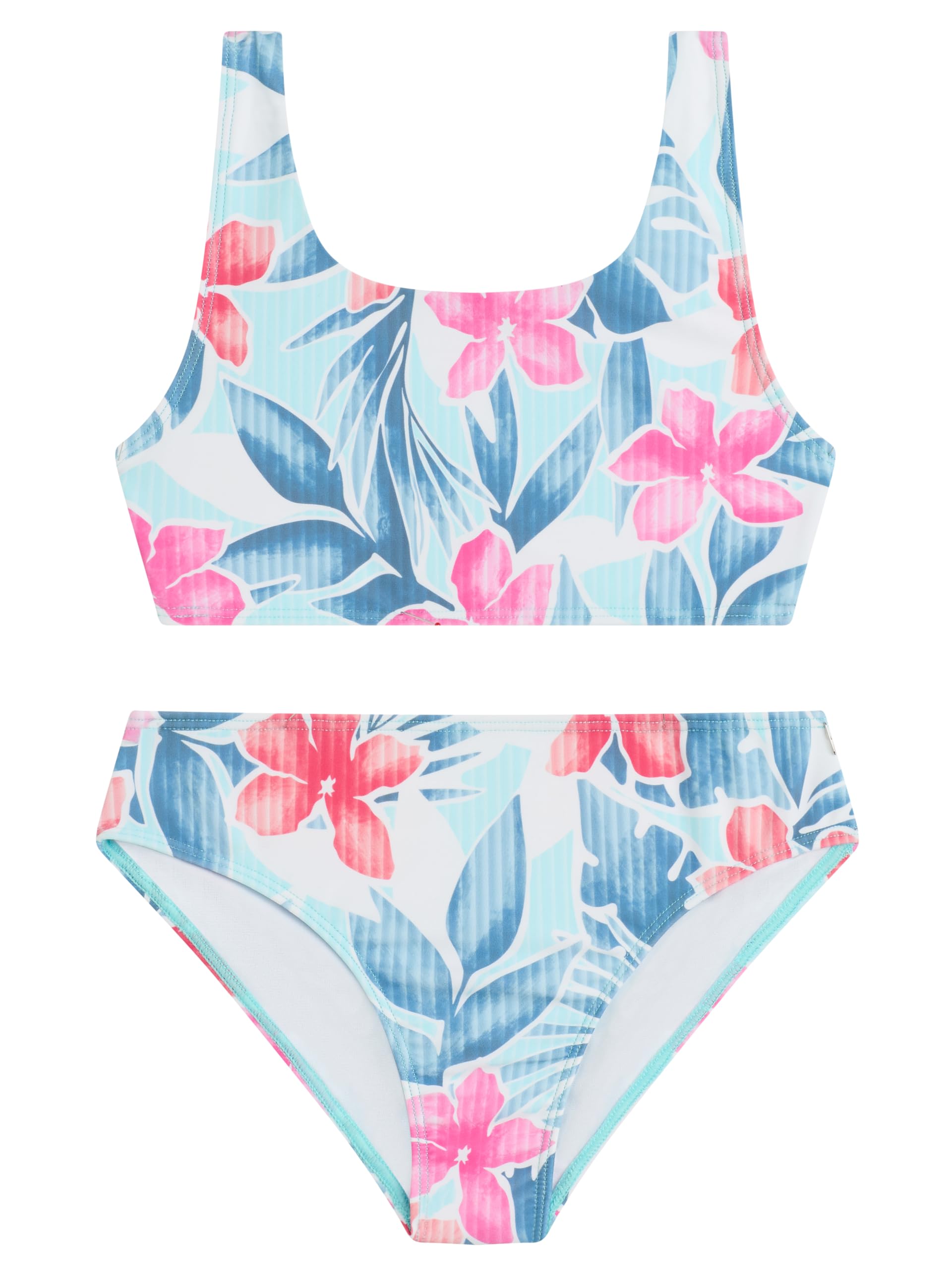 Kanu Surf Girls' Tammy Beach Sport Square Sun Bikini 2-piece Swimsuit