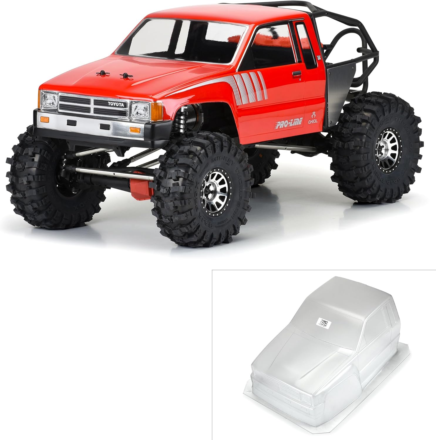 Pro-Line Racing 1985 Toyota Hilux SR5 Cab Only Clear Body for SCX6 PRO362200