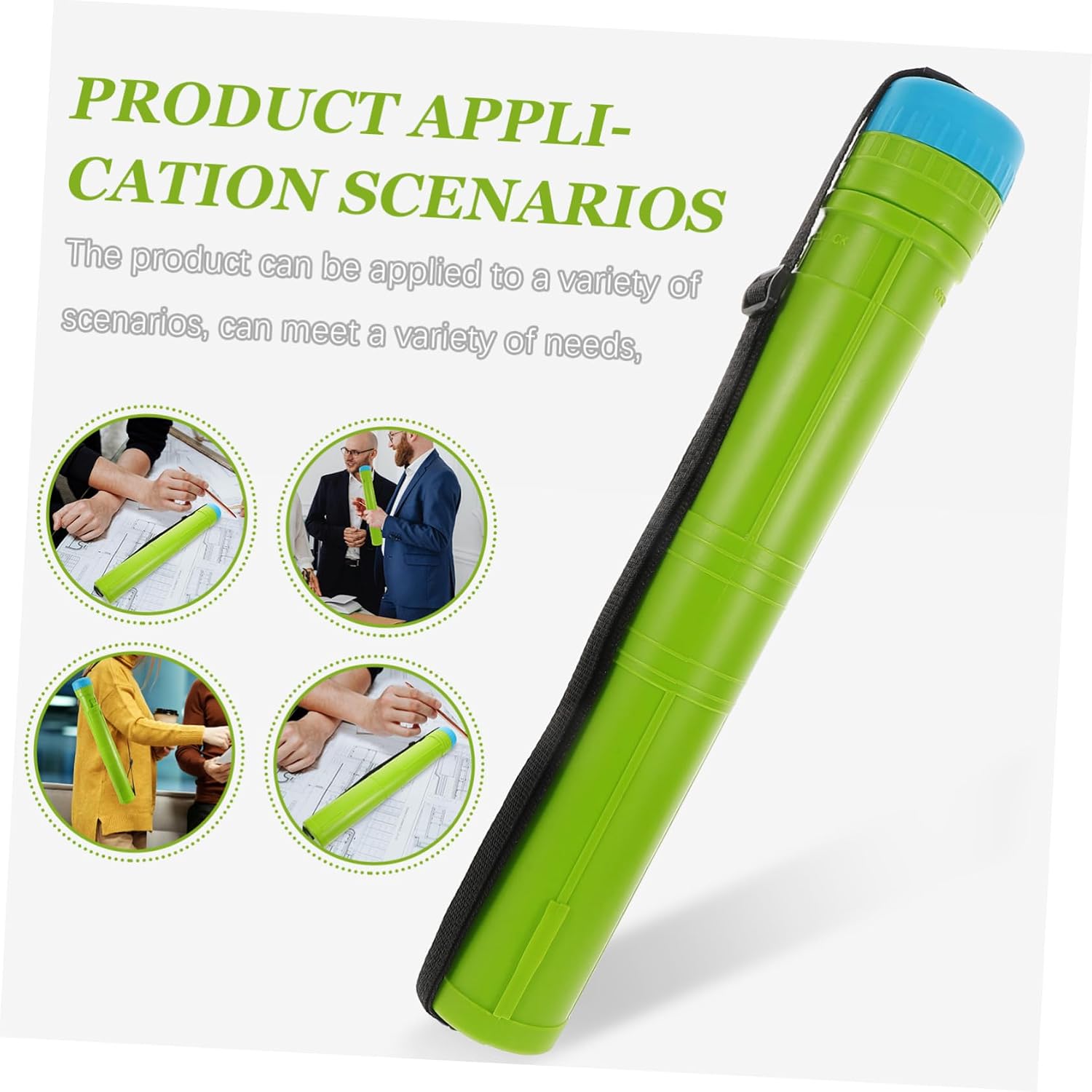 Gadpiparty Telescoping Drawing Tube Expandable Round Blueprint Holder for Art Storage and Transport Multipurpose Case with Protective Design for Safe Document Carrying
