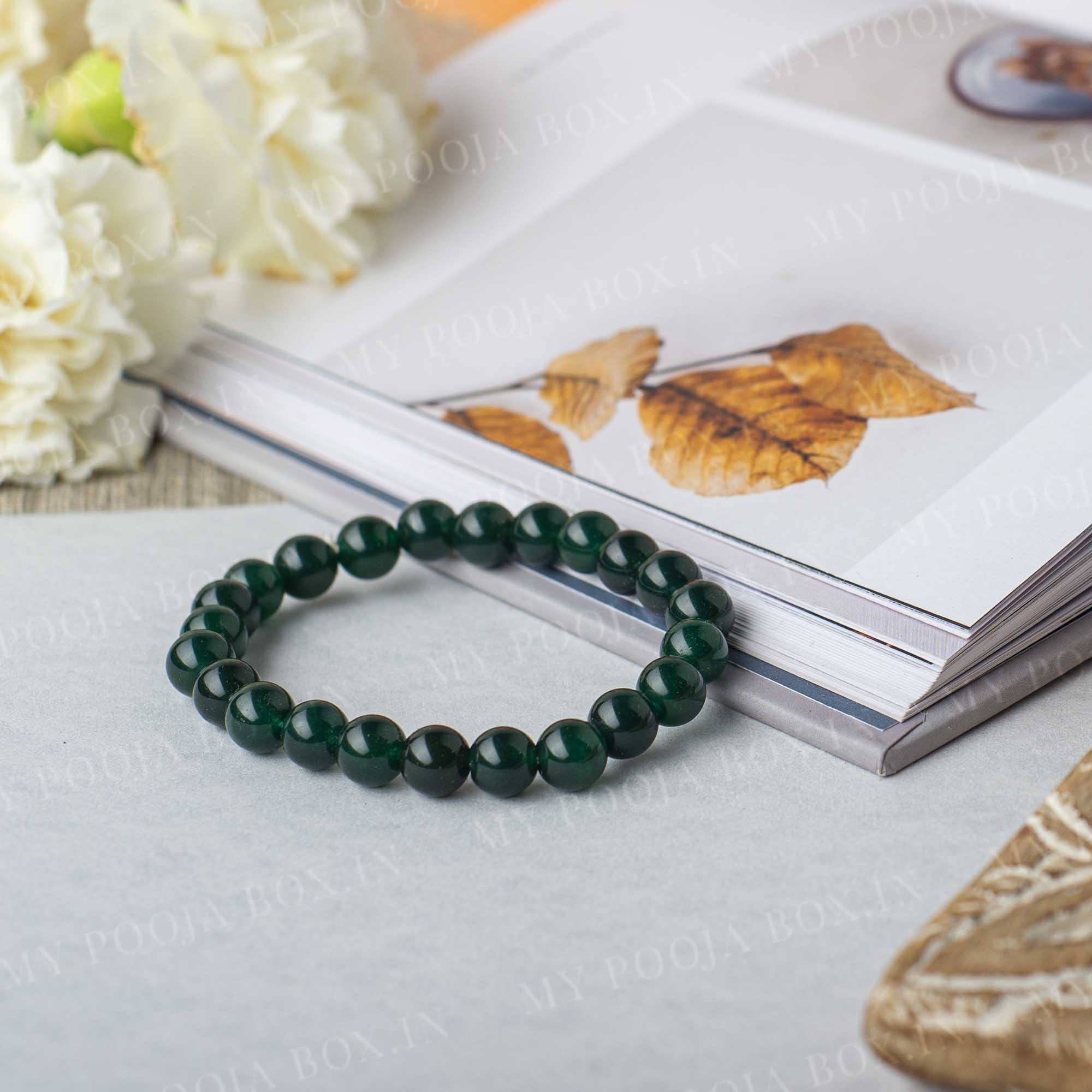 mypoojabox Green Aventurine Dark Bracelet (Good Luck Stone) (Green, Free Size) (B0BY21G5SG) Amazon Price History, Amazon Price Tracker