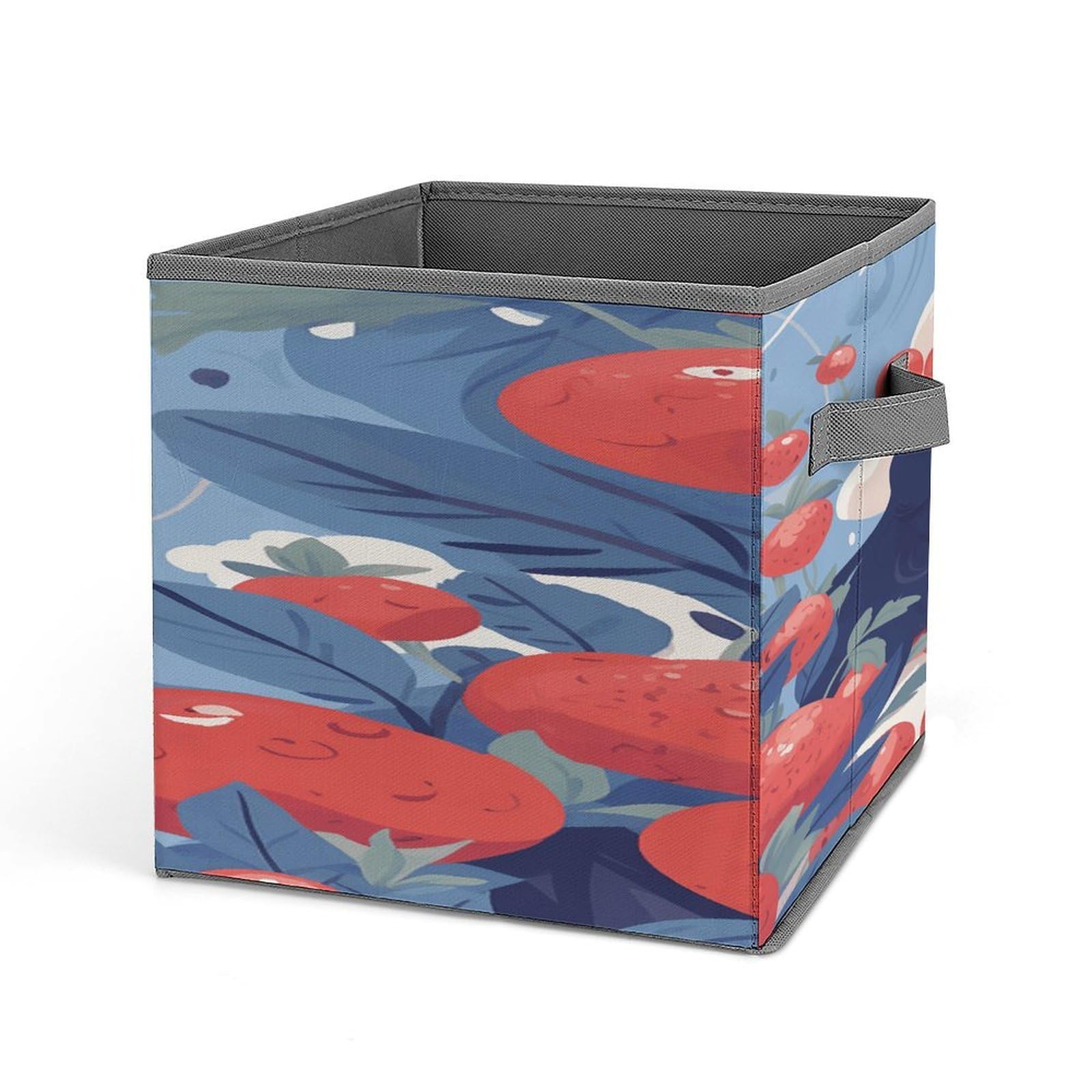 FekiLoot Girl And Red Berries Storage Bins Storage Baskets