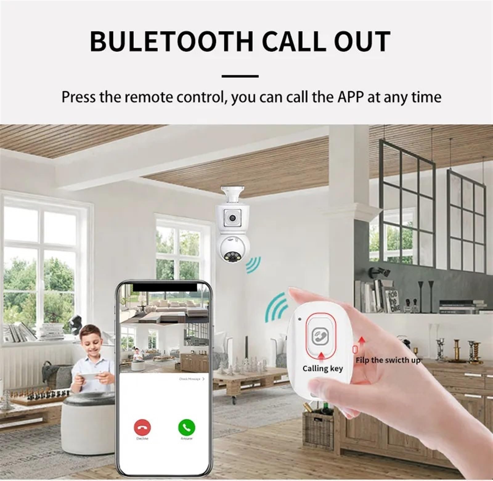 Kits de surveillance DVR, MP E27 double lentille ampoule caméra APP 1080p vision nocturne PTZ caméra de suivi humain moniteur de sécurité CCTV conversation bidirectionnelle, surveillance extérieure