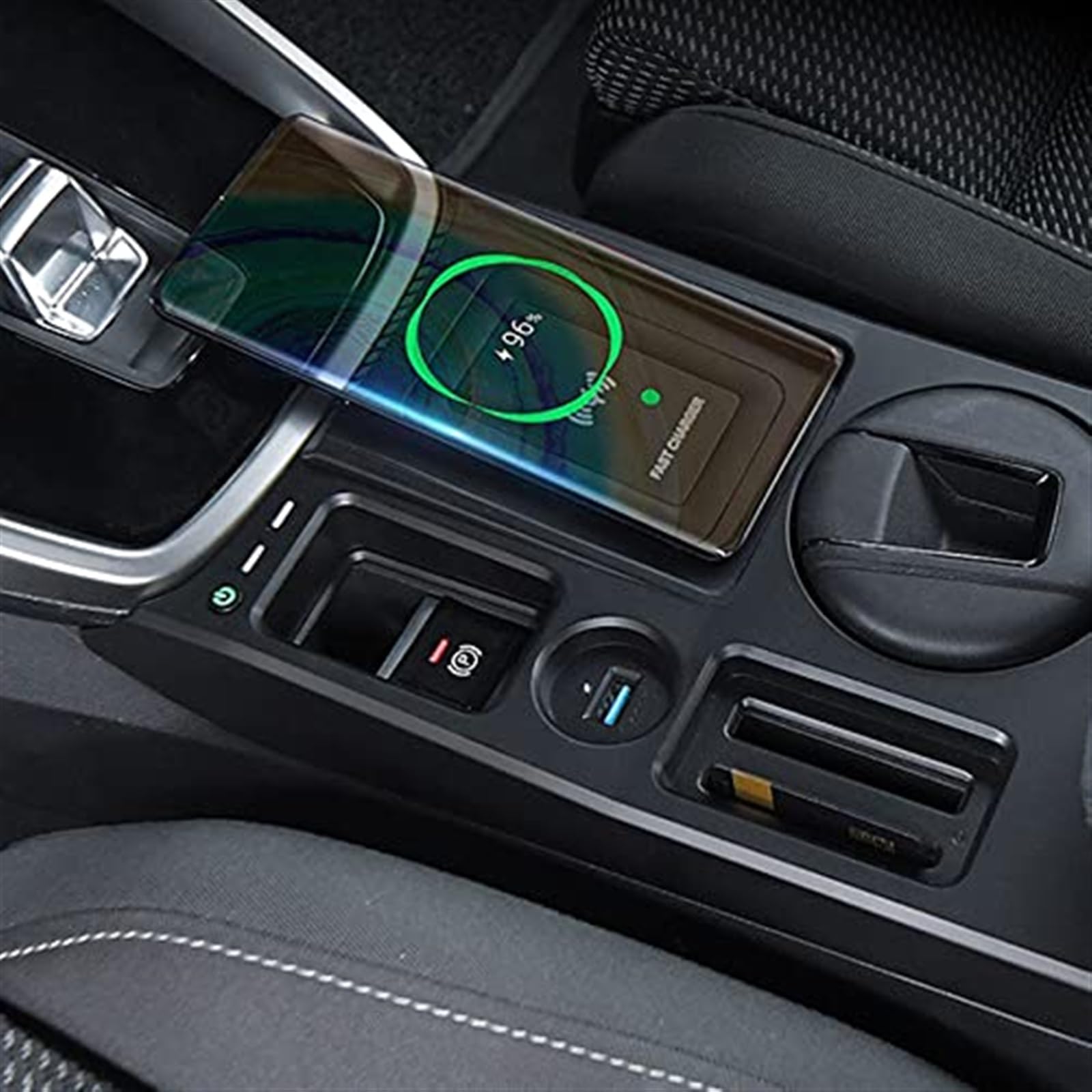 Bezprzewodowa ładowarka samochodowa uchwyt do ładowania telefonu Qi mata Panel kołyski, dla Audi, A3 2020 2021 akcesoria do centralnego sterowania wnętrza samochodu Samochodowa płyta ładująca