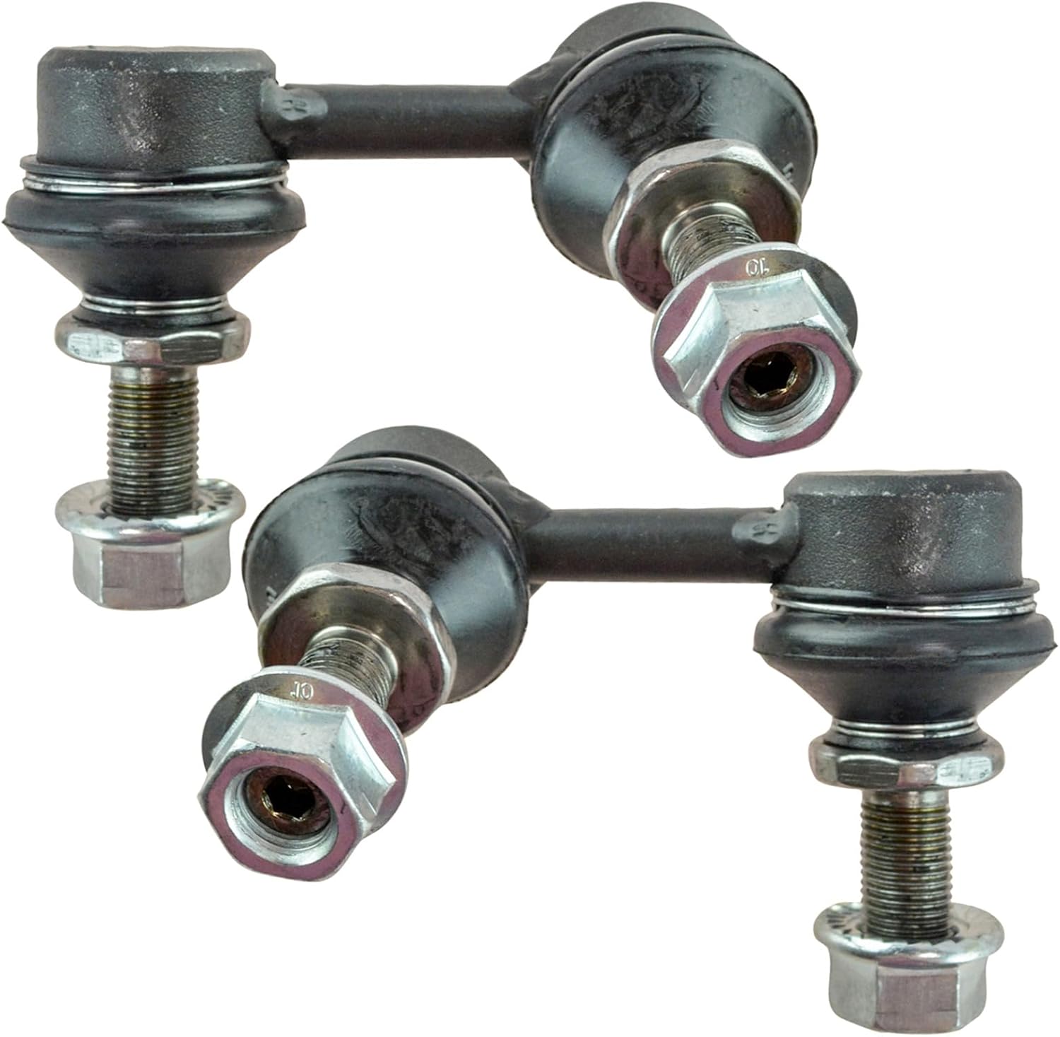 TRQ Front Driver and Passenger Side Sway Bar Link Set 2 Piece Compatible with 2005-2021 Nissan Frontier 2005-2012 Pathfinder 2005-2015 Xterra 2009-2012 Suzuki Equator