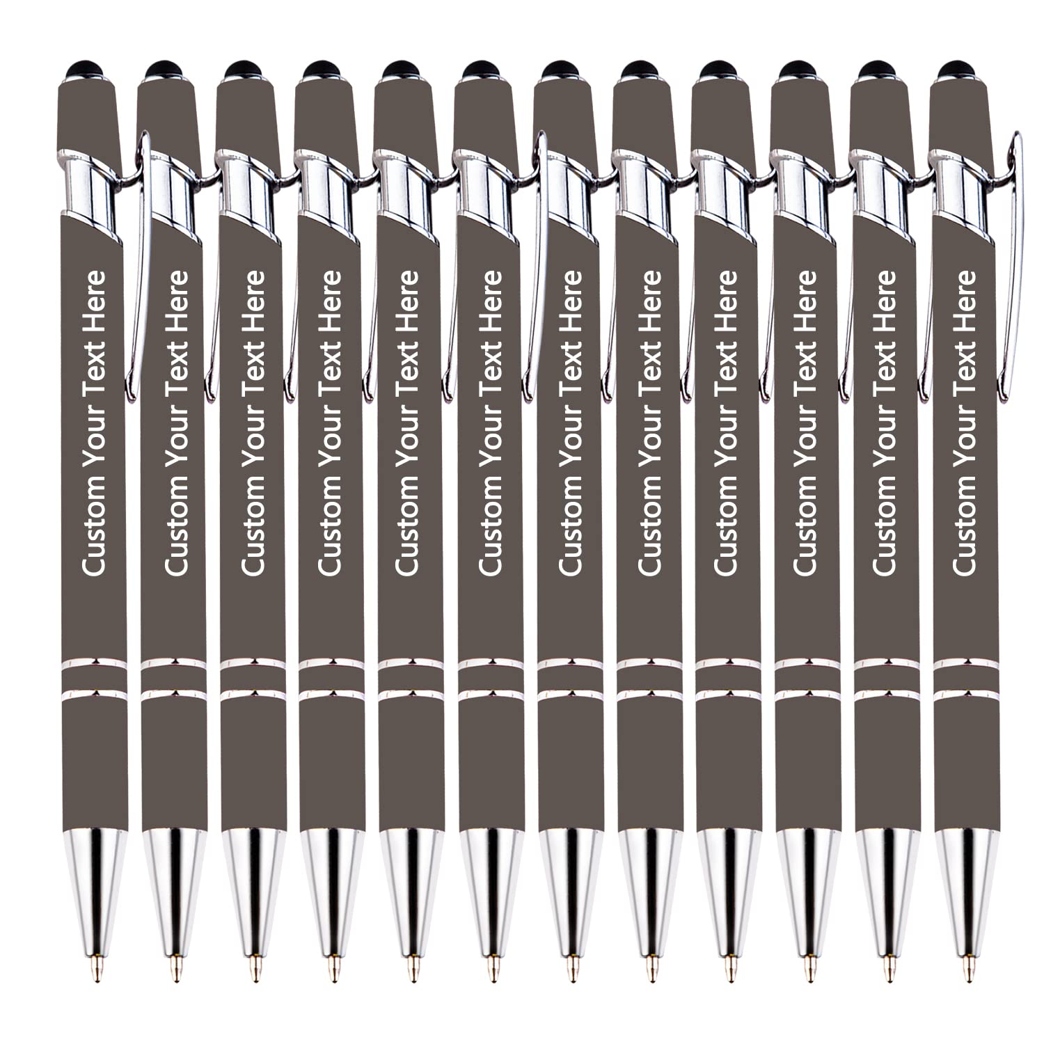 KOLOWKO Personalized 2-in-1 Ballpoint Pen & Stylus - Custom Text/Name/Message - Bulk Order Up to 1000 Pens for Business, Graduation, Anniversary โ image 1