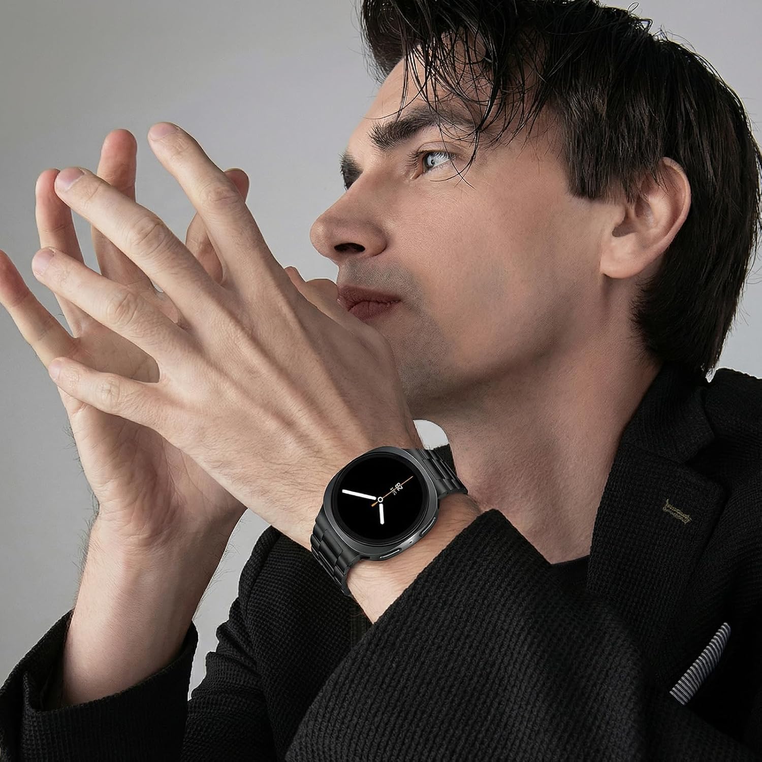 Metal Bands Compatible with Samsung Galaxy Watch 8 Classic Band 46mm, Galaxy Watch 8 Band 44mm 40mm, Business Stainless Steel Strap Wristband for Samsung Watch 8 Classic Bands Men Women - Image 7