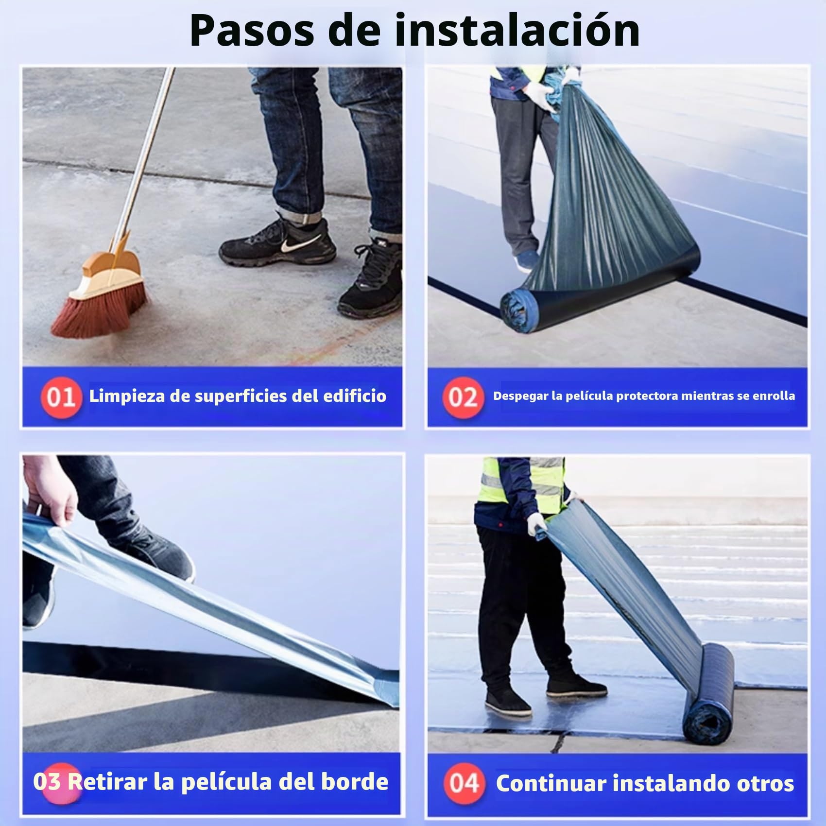 Tela Asfáltica Autoadhesiva Tejado, Cinta de Aluminio Impermeable, Rollo Bituminoso Reparación Adhesiva para Terraza Techos Goteras Grietas(20x300cm)