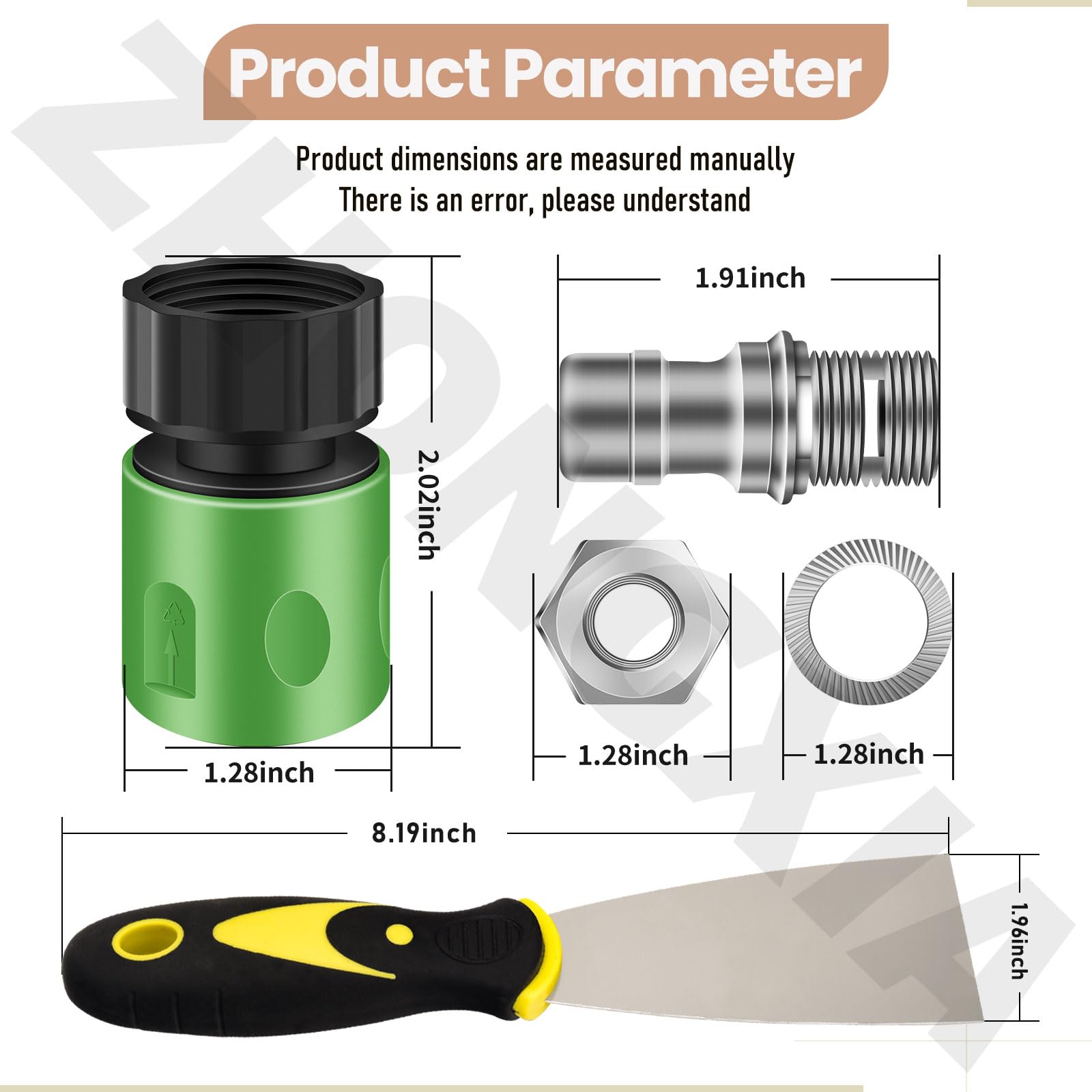 Rascador de cubierta de mantenimiento de cortacésped de acero inoxidable resistente y 1 kit de lavado de cubierta para cortacésped MTD Troy Bilt Craftsman y más, adecuado para la mayoría de