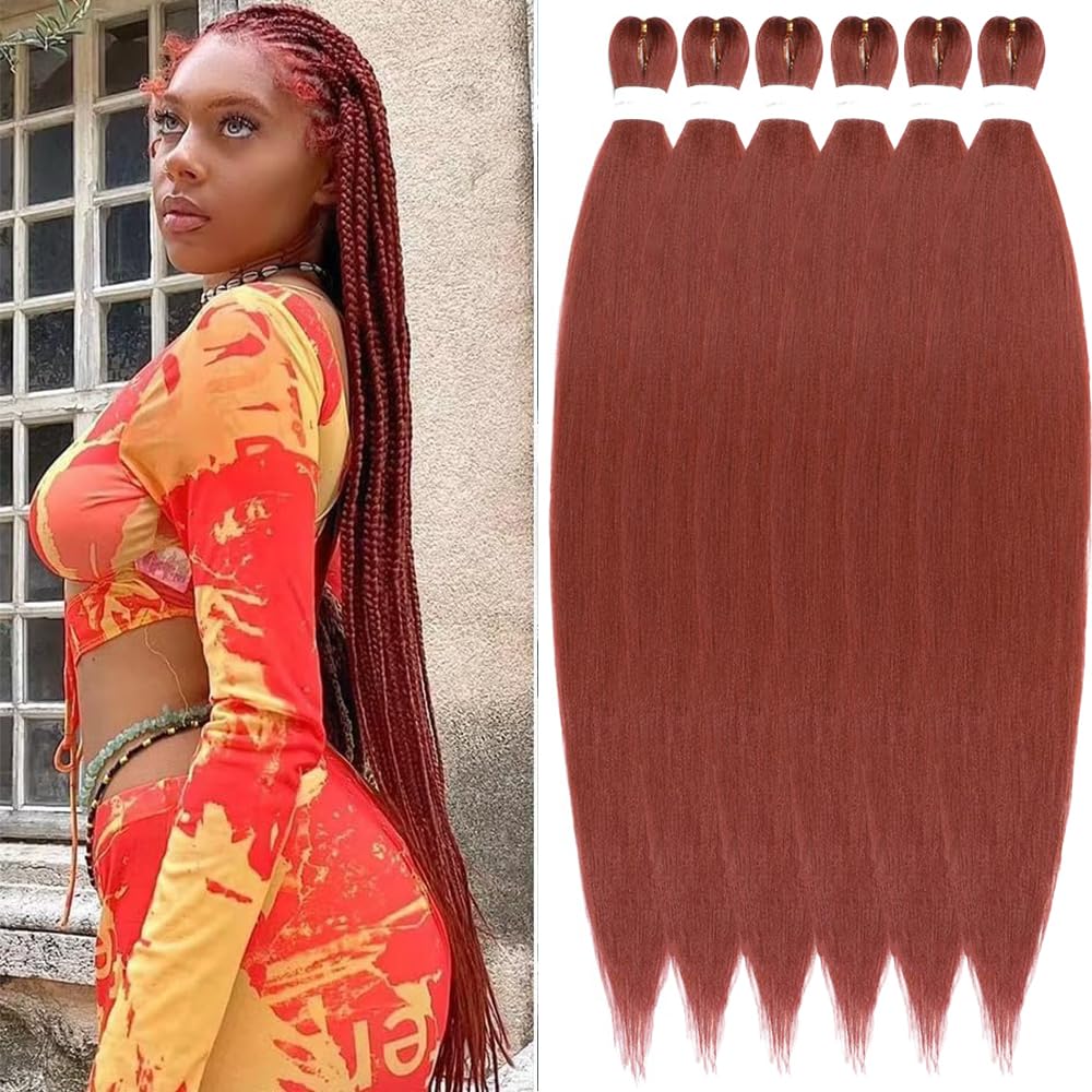 YDDM Capelli Per Treccine Africane Rosa Extension Treccine Texture Yaki Easy Install per Principianti 20 Pollici 3 Pezzi Capelli Leggeri e Naturali per Box Braids, Twist e Crochet — view 43