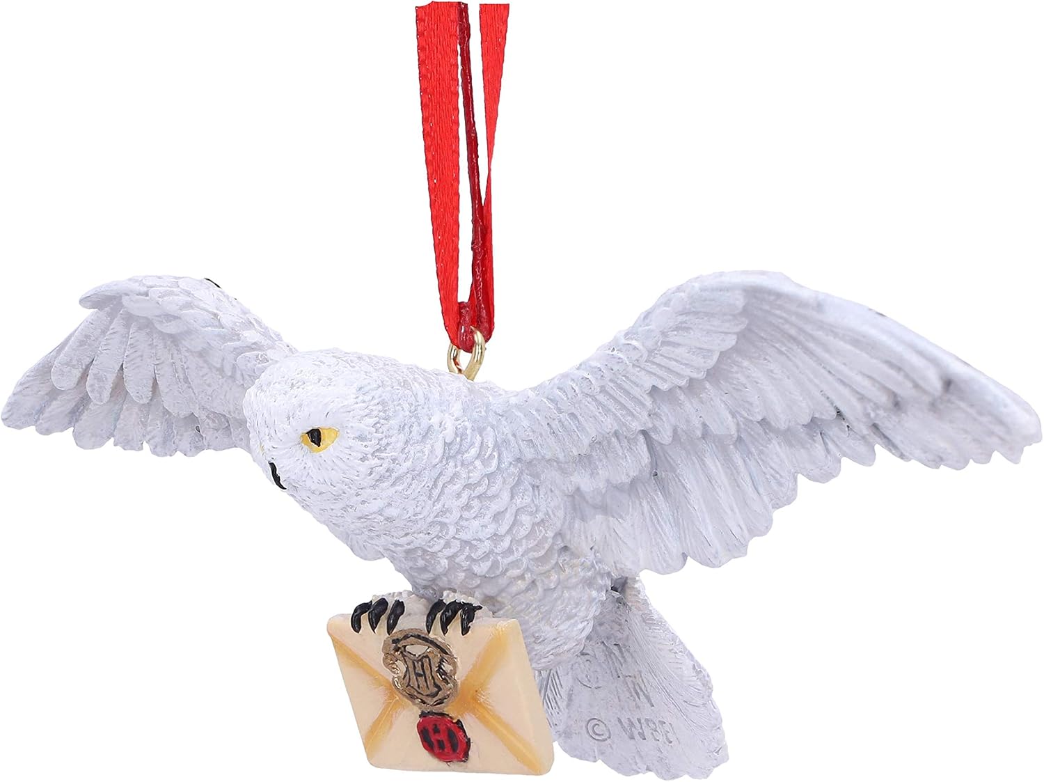 Nemesis Now Harry Potter Hedwig Hanging Ornament, Polyethylene Terephthalate, White, 13cm