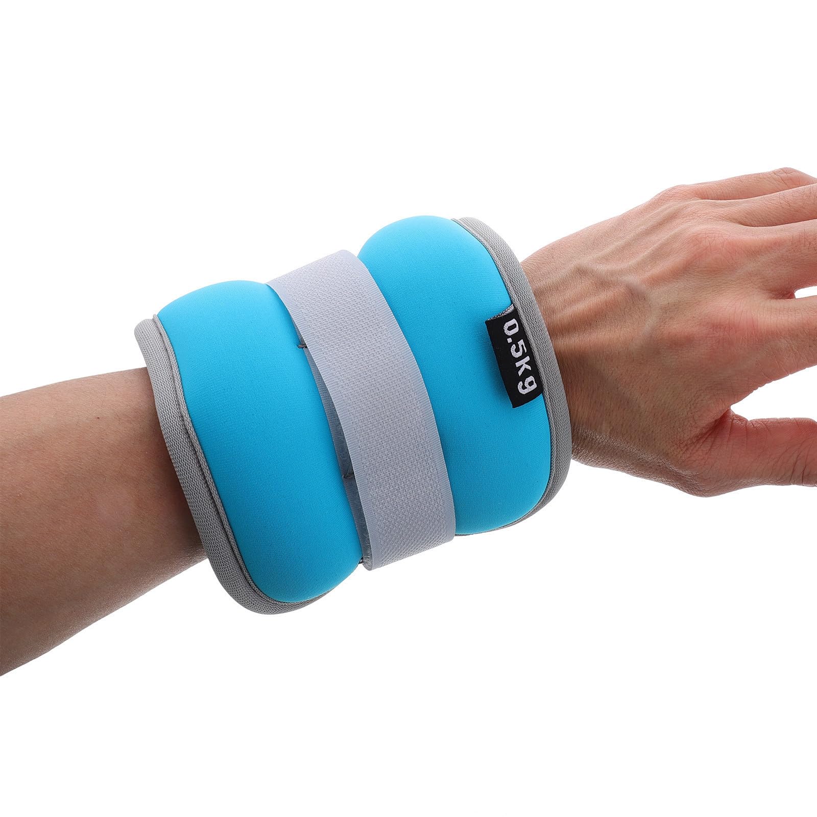 SHINEOFI 2 Pesas de Tobillo y Muñeca Ajustables Arena de Hierro y Nylon, Diseño Antideslizante para Entrenamiento de Fuerza en Actividades Deportivas y Fitness