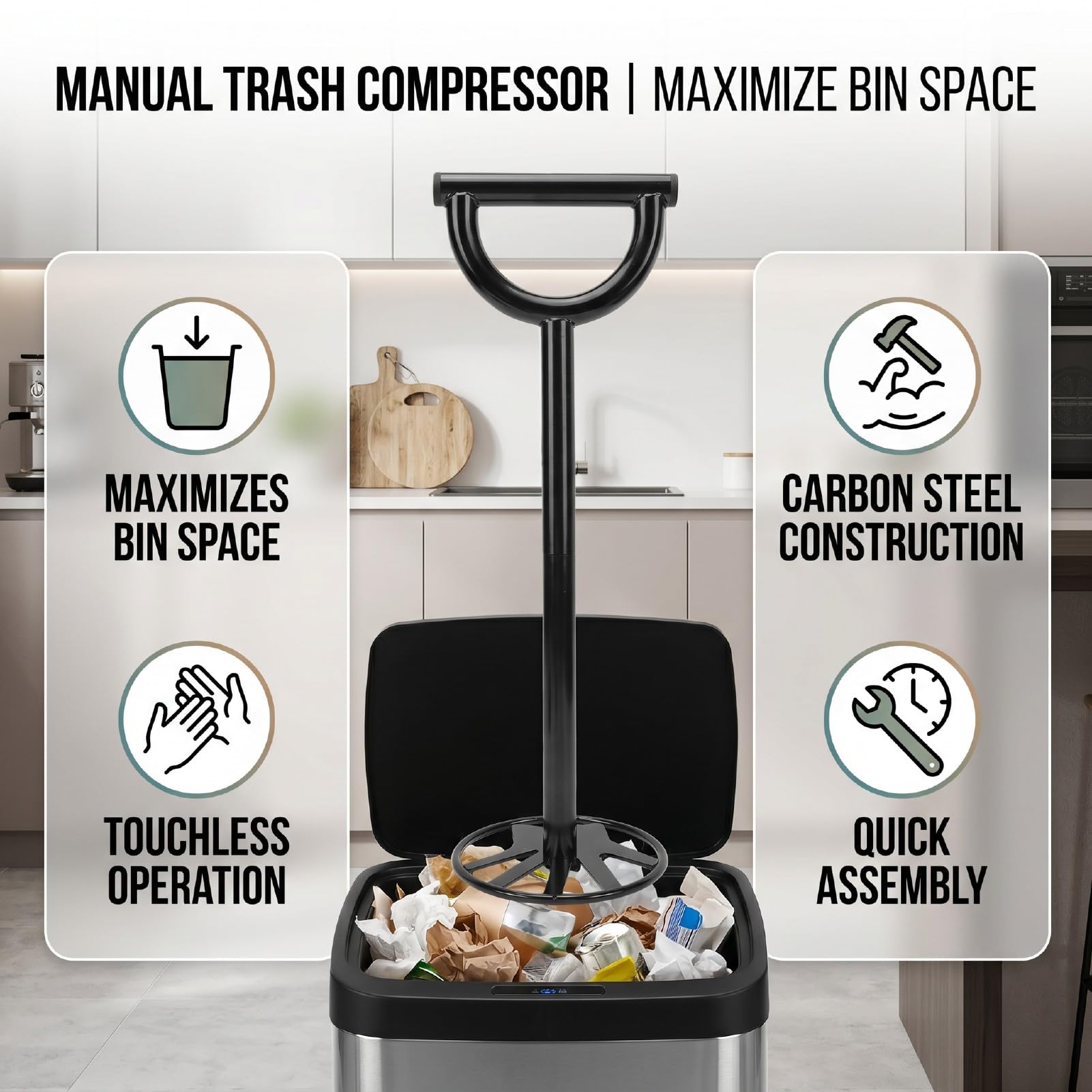 Compresor de Basura Manual para Eliminación de Residuos sin