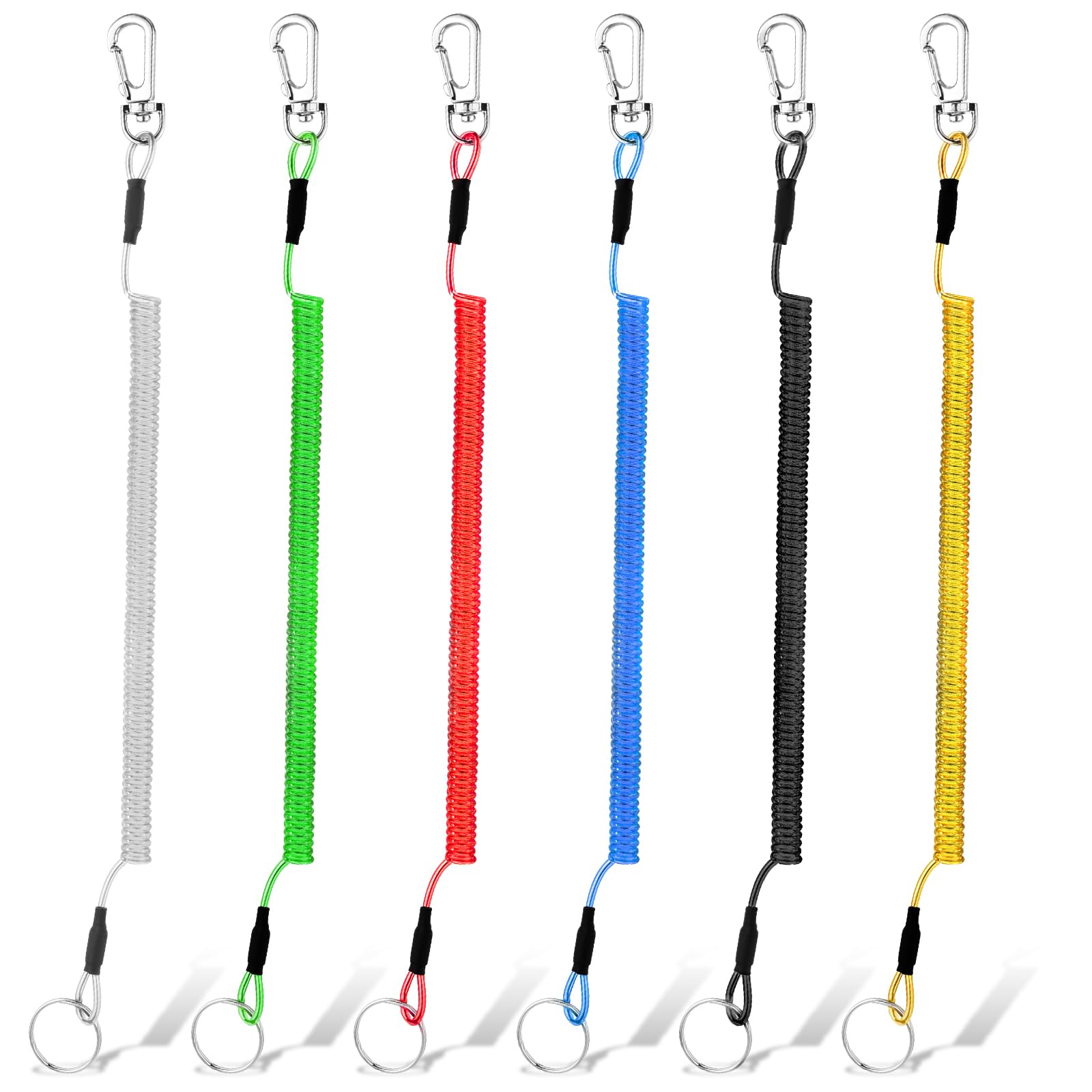 Amazon.com : 6 Pcs Fishing Lanyard Tool Tether Fly Fishing Lanyard with  Safety Retractable Coiled Tether for Hand Tools Pliers Boating Accessories.  : Sports & Outdoors