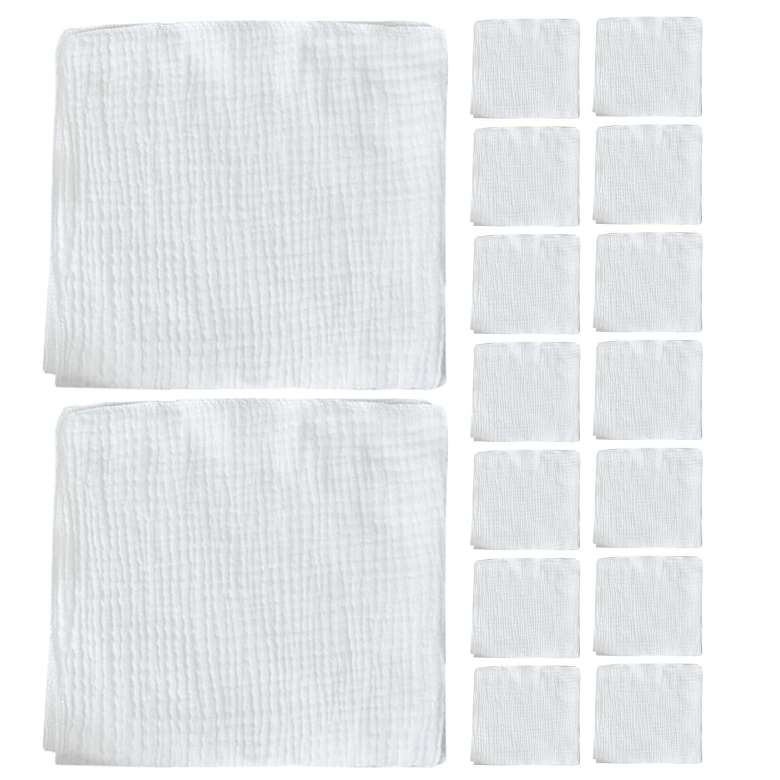Langes en coton doux lavables carrés pliables pour bébés
