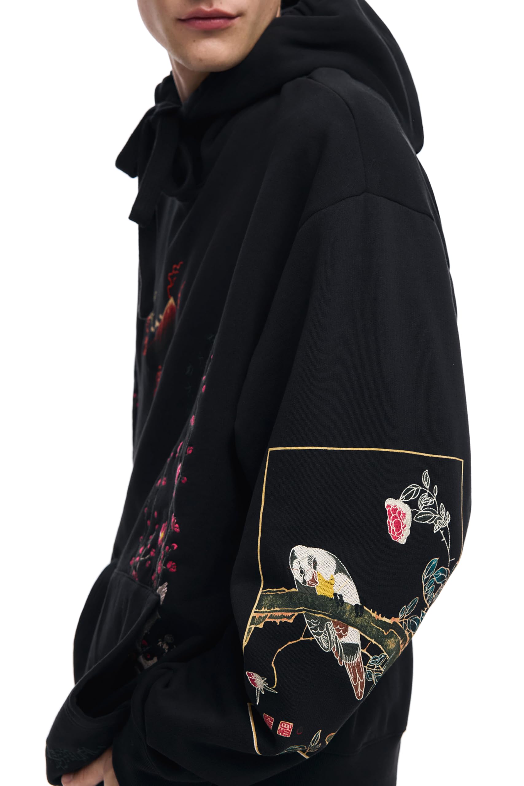Desigual Sweat_Postcards Sweatshirt Hombre (Pack de 1)