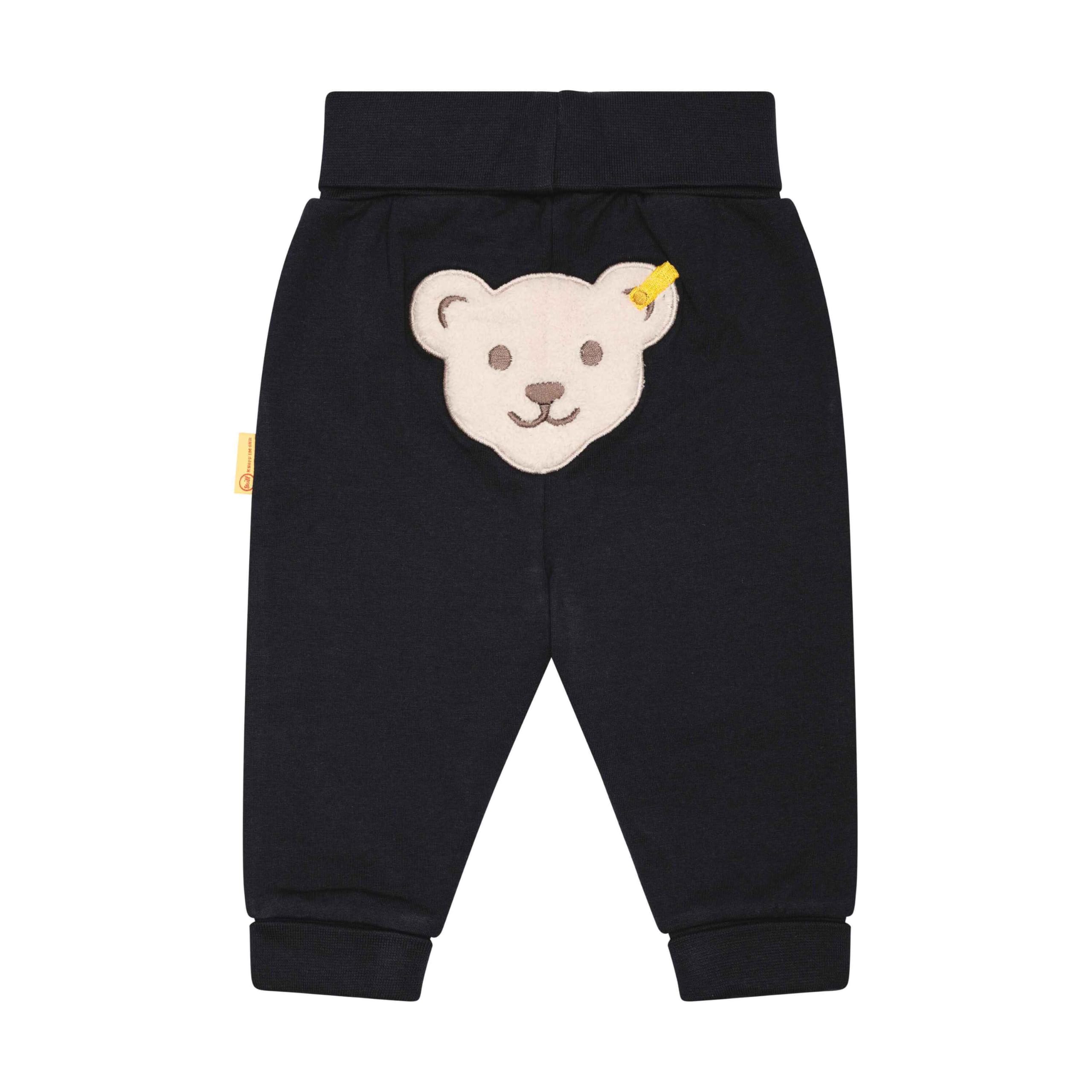 Steiff Unisex Baby Jogginghose Jogger mit Beinbündchen