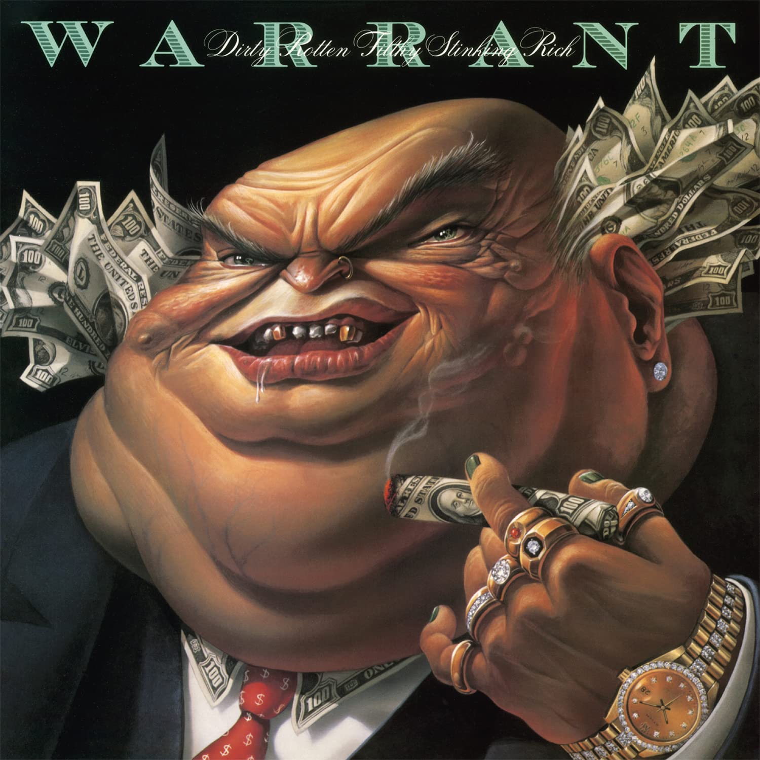 WARRANT - Dirty Rotten Filthy Stinking Rich 2023 Dutch 180 Gram Clear Vinyl LP
