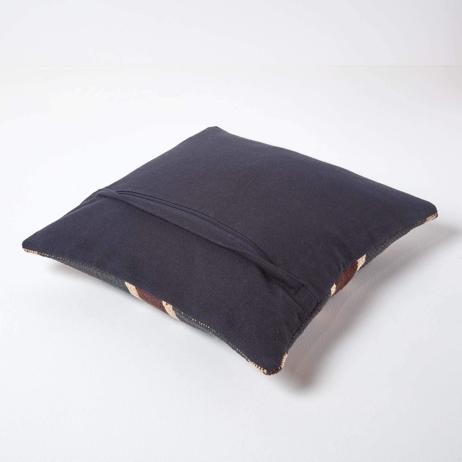 Homescapes cuscino in tessuto jacquard Union Jack Regno Unito bandiera decorativo Cuscino imbottito di 100% cotone The Perfect British Gift, 100% Cotone, Blue, 45 x 45cm