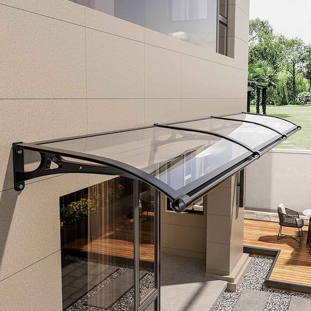 新品(未使用)_屋根庇 ひさし 雨よけ サンシェード オーニング屋根ひ(2個) Amazon | 屋根庇 ひさし 雨よけ, テラス 玄関 住宅用 カーポート